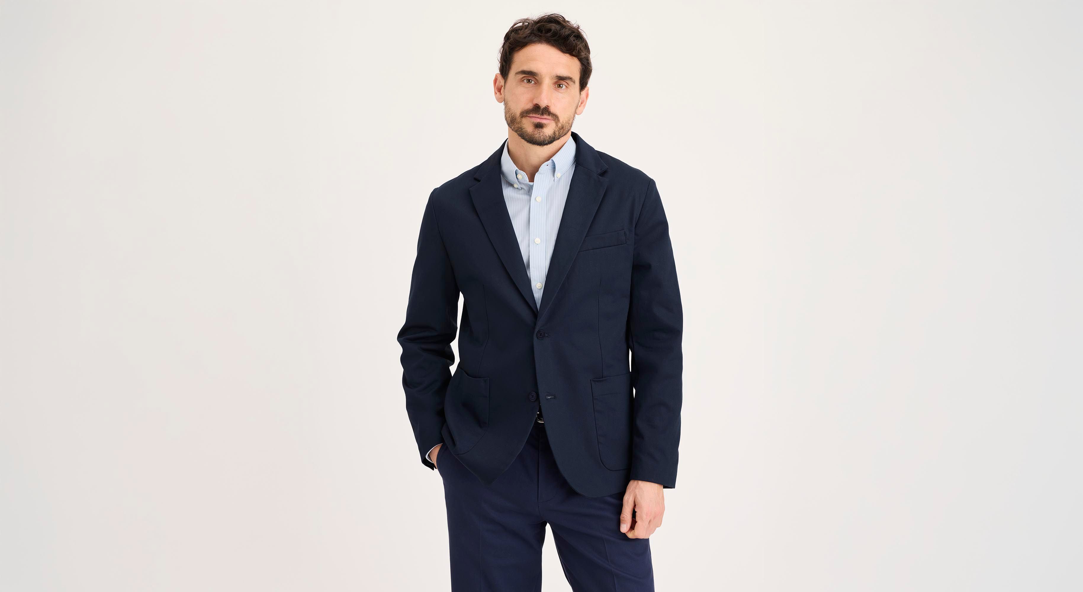 Dockers Signature Refined blazer homme bleu taches