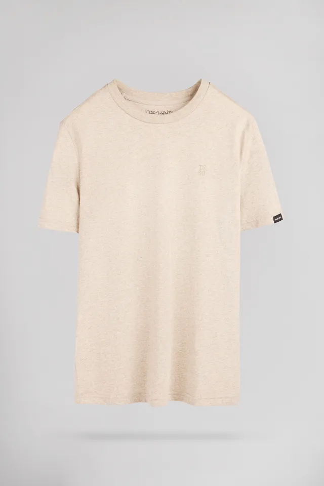Teddy Smith T-Narvik MC t-shirt homme cream chiné