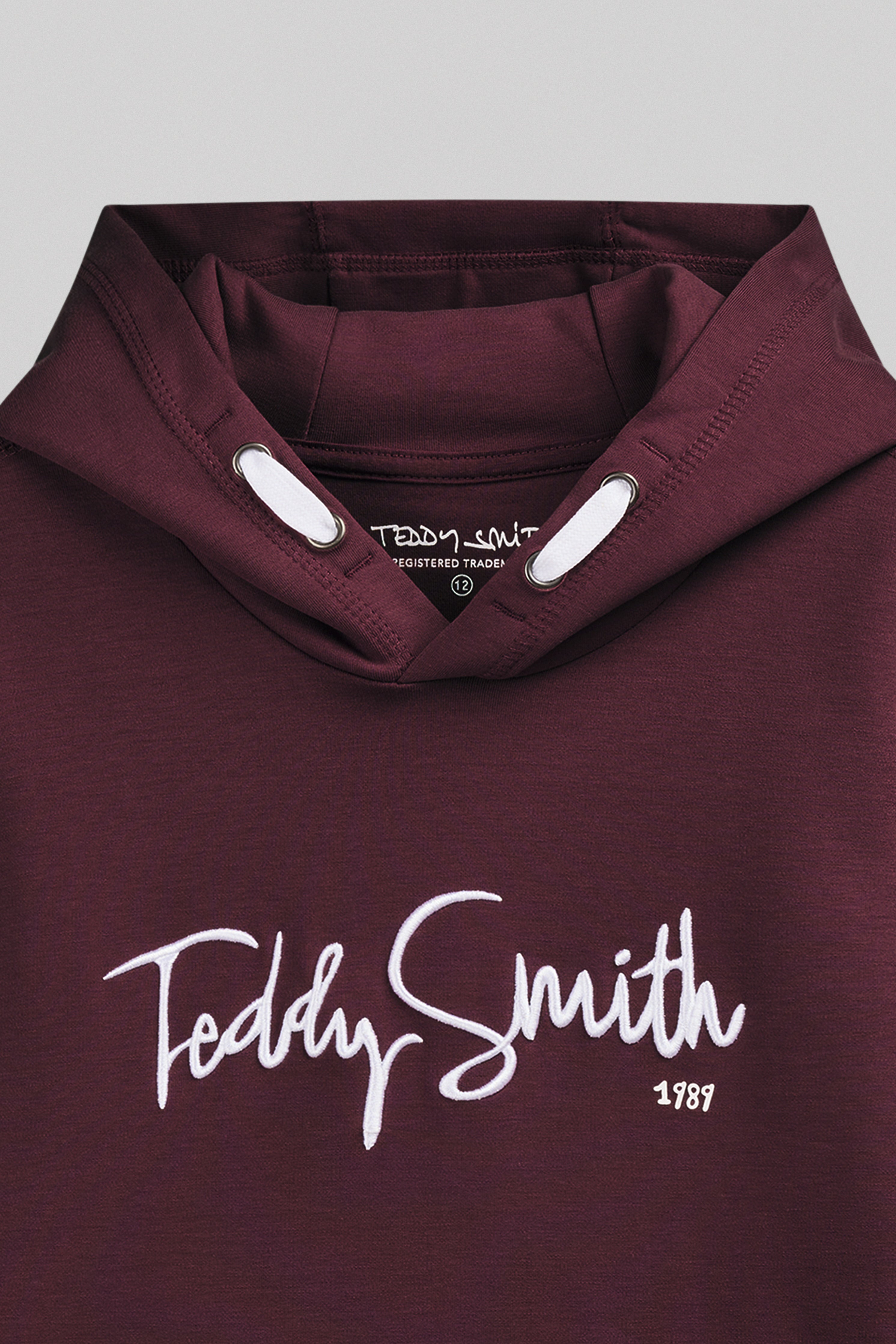 Teddy Smith S-Evry Hoody JR sweat capuche bordeaux foncé