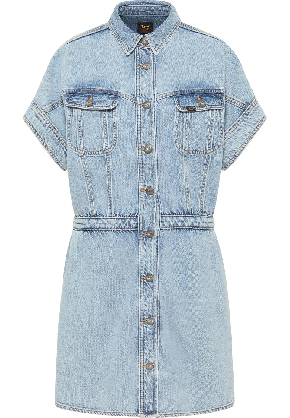 Lee Rider robe chemise denim femme XXL délavée