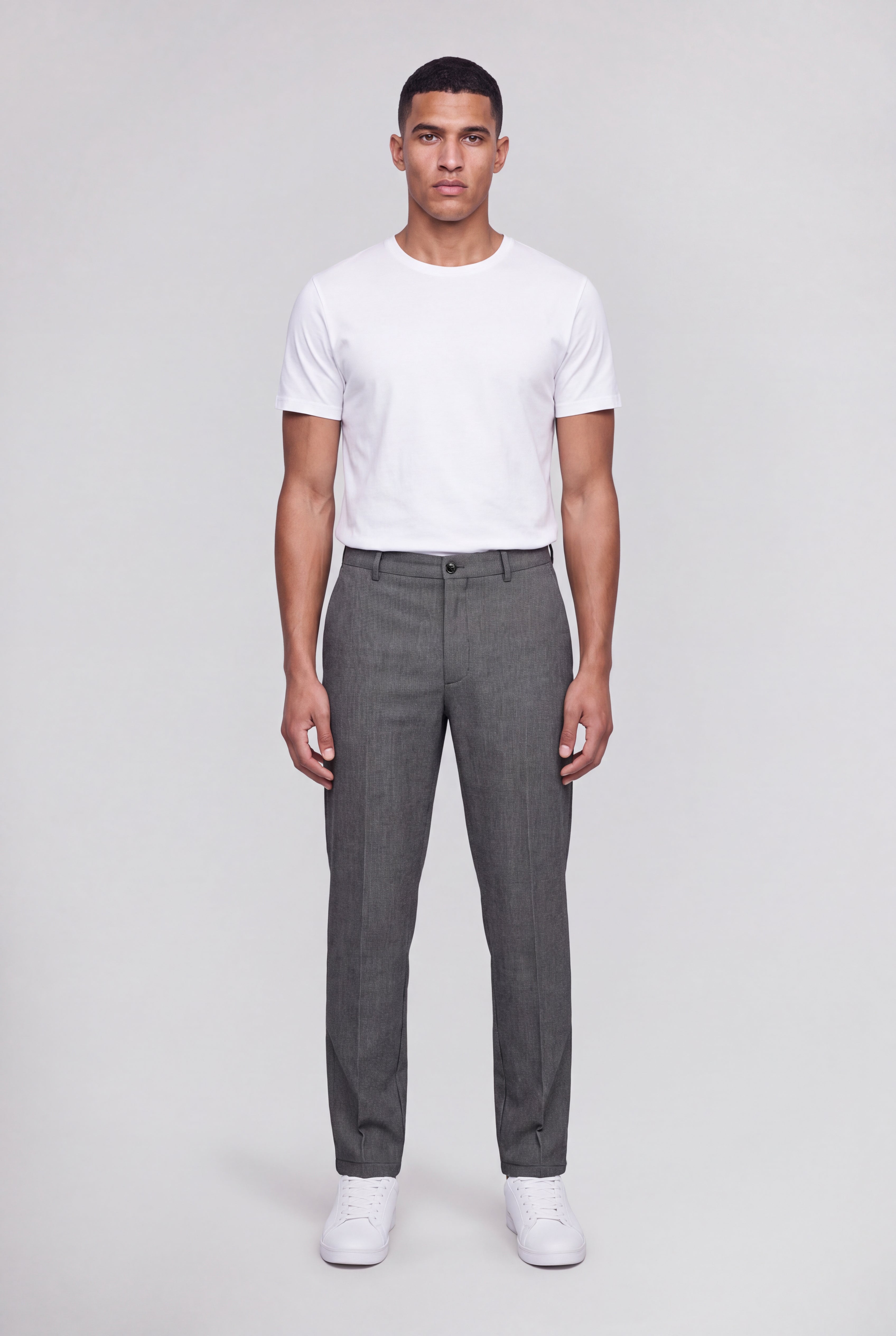 Teddy Smith P-Conrad pantalon ville gris chiné stretch