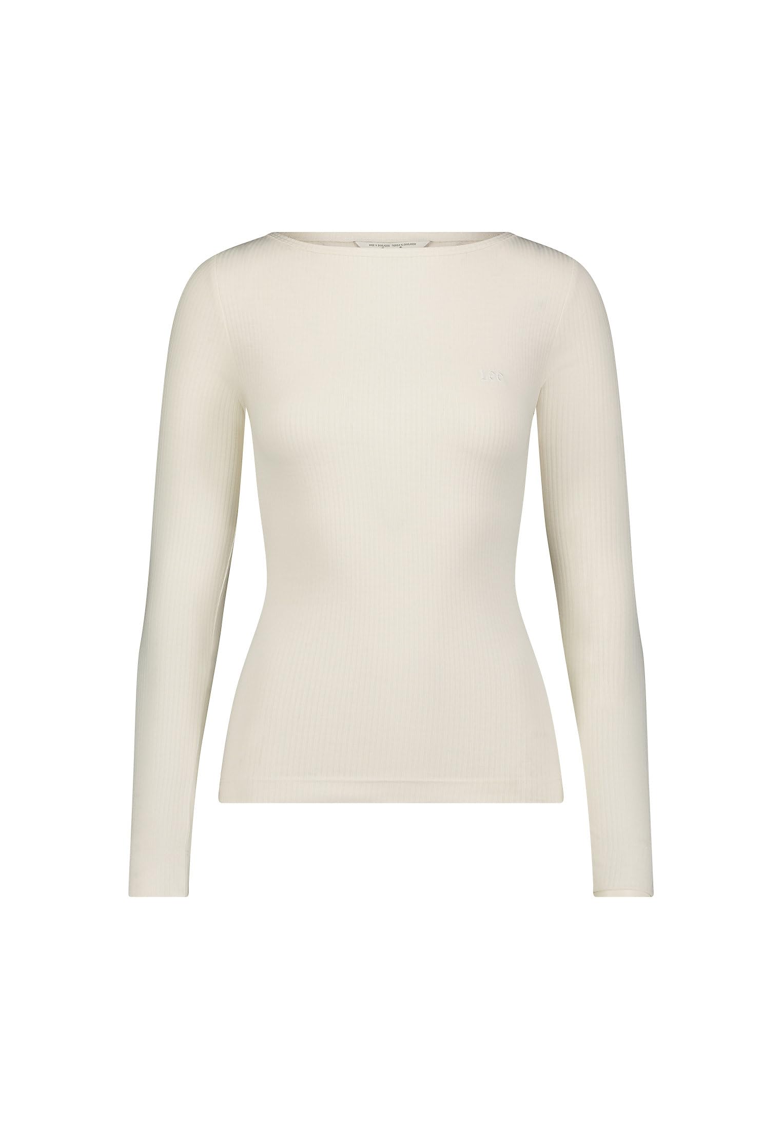 Lee Ls Boat Neck Tee t-shirt écru M col bateau