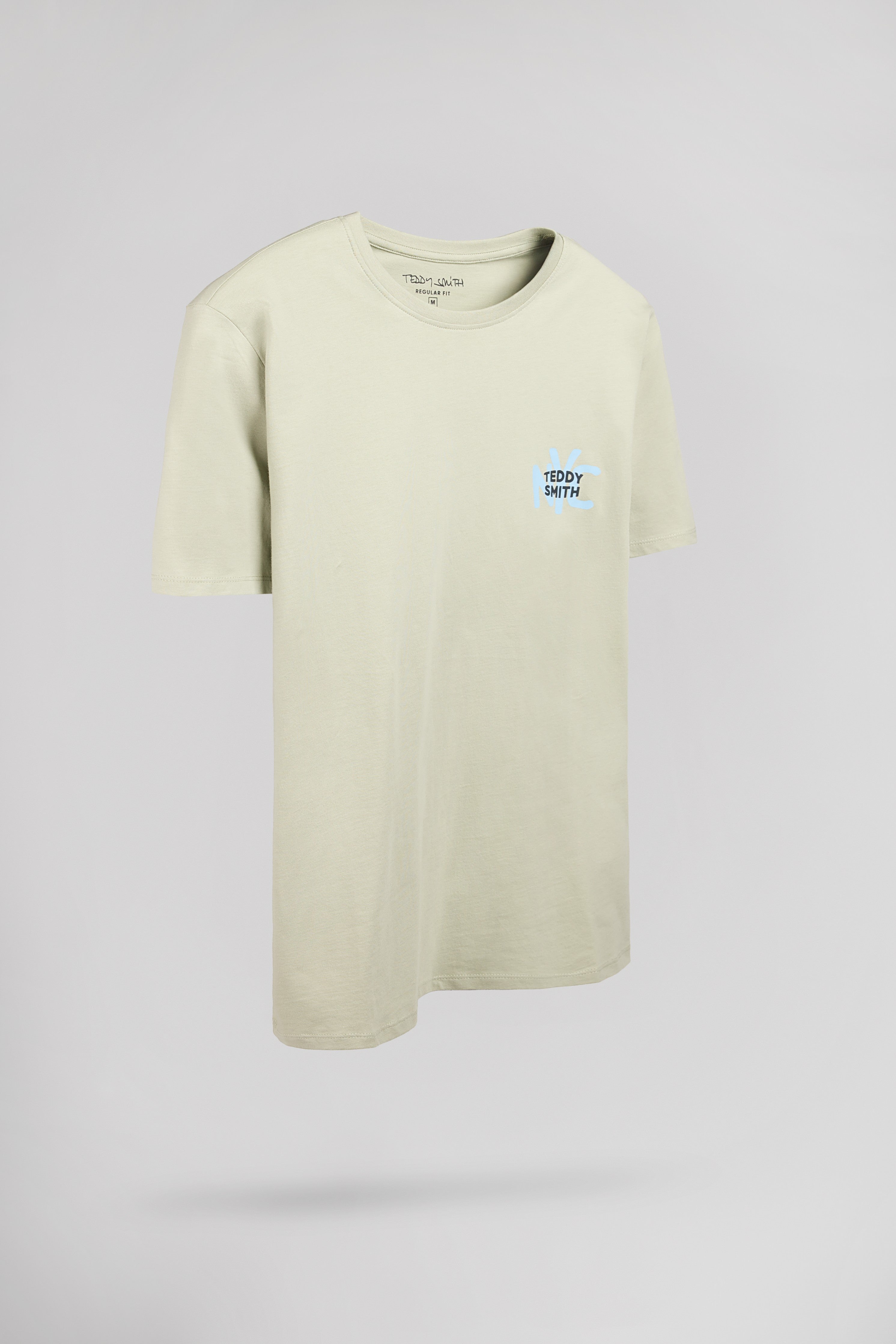 Teddy Smith T-Nyc t-shirt vert sauge col rond
