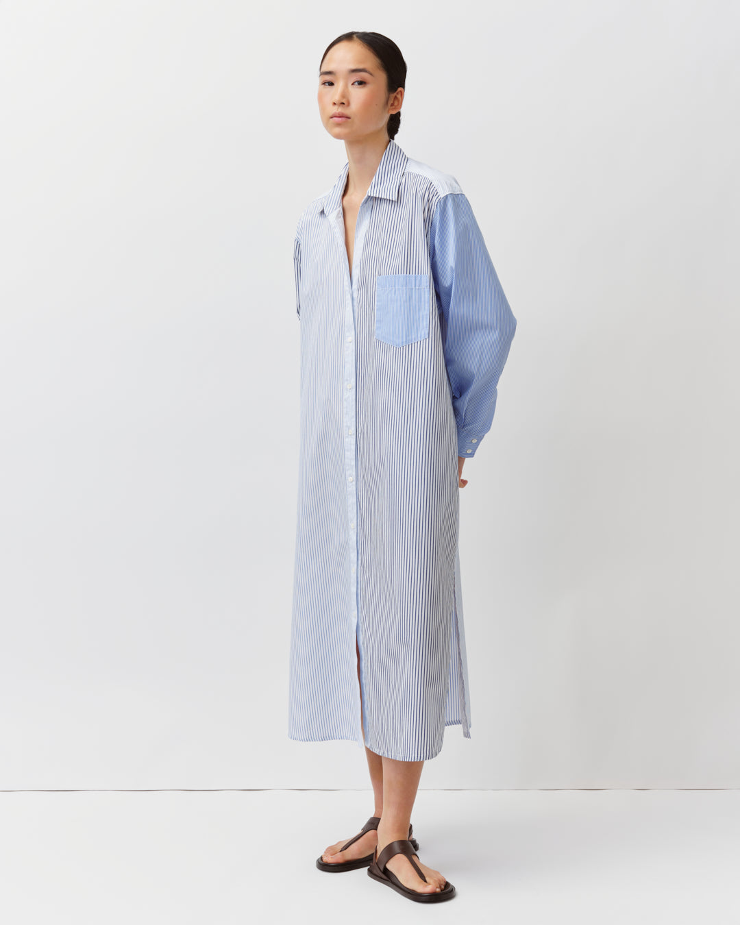 DIEGA RIVATA robe chemise multiraYure longue