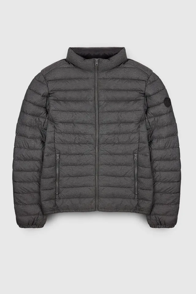 Teddy Smith Blight doudoune homme Melange Black ajustée
