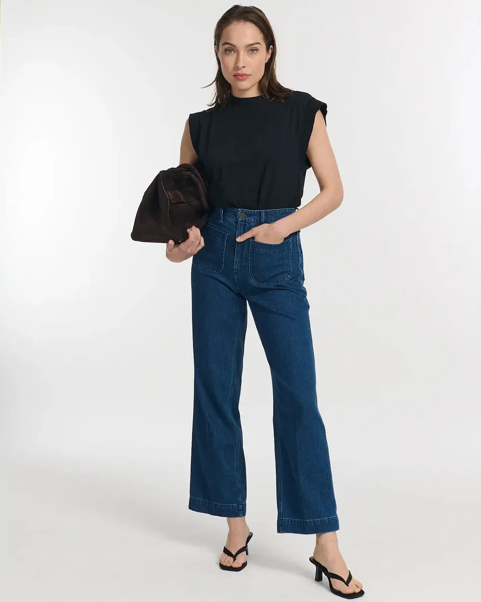 Labdip Samuel IN 50 jean taille haute dark blue