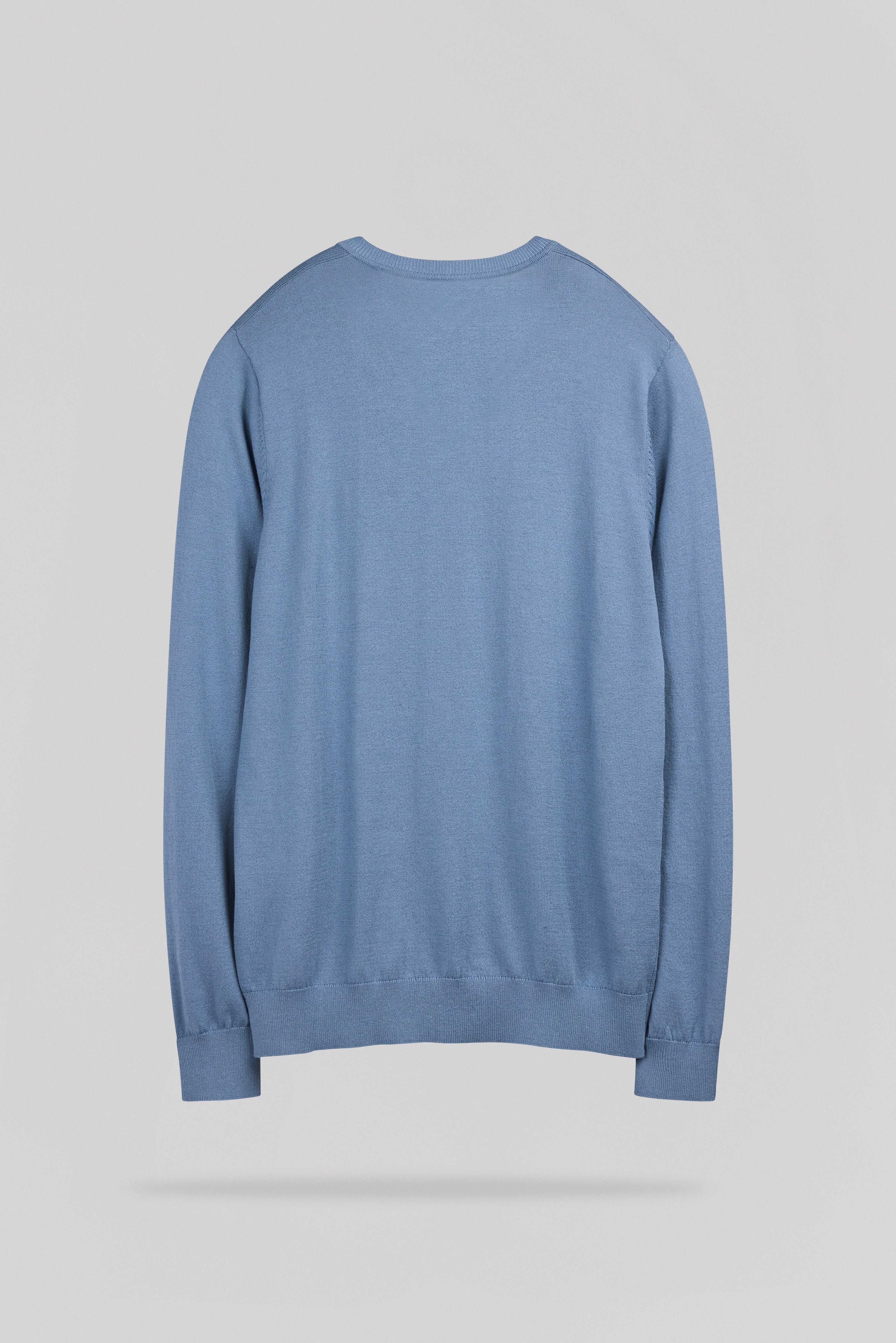Teddy Smith P-Martin pull col V bleu minéral slim