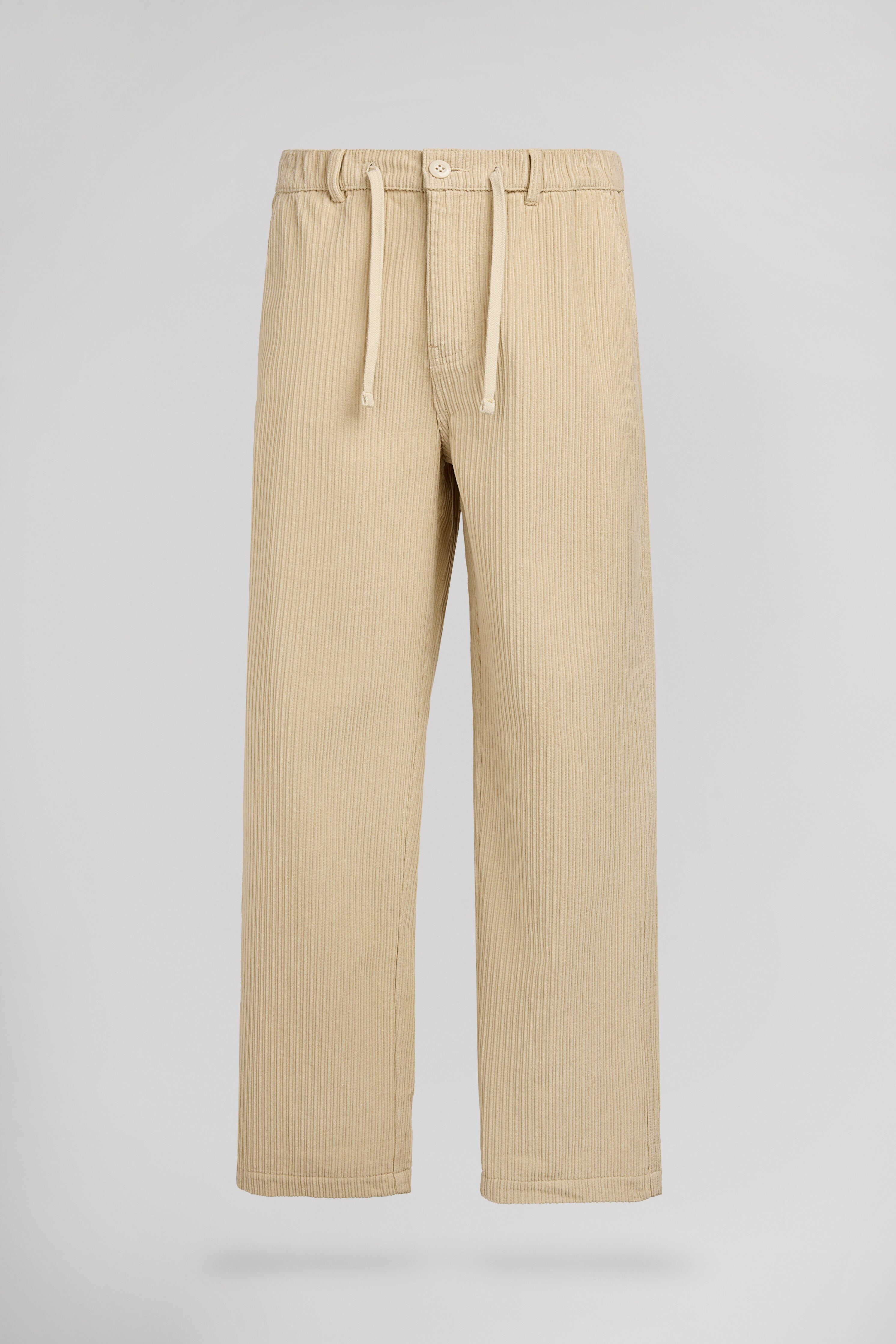 Teddy Smith P-York Velvet pantalon crème large velours