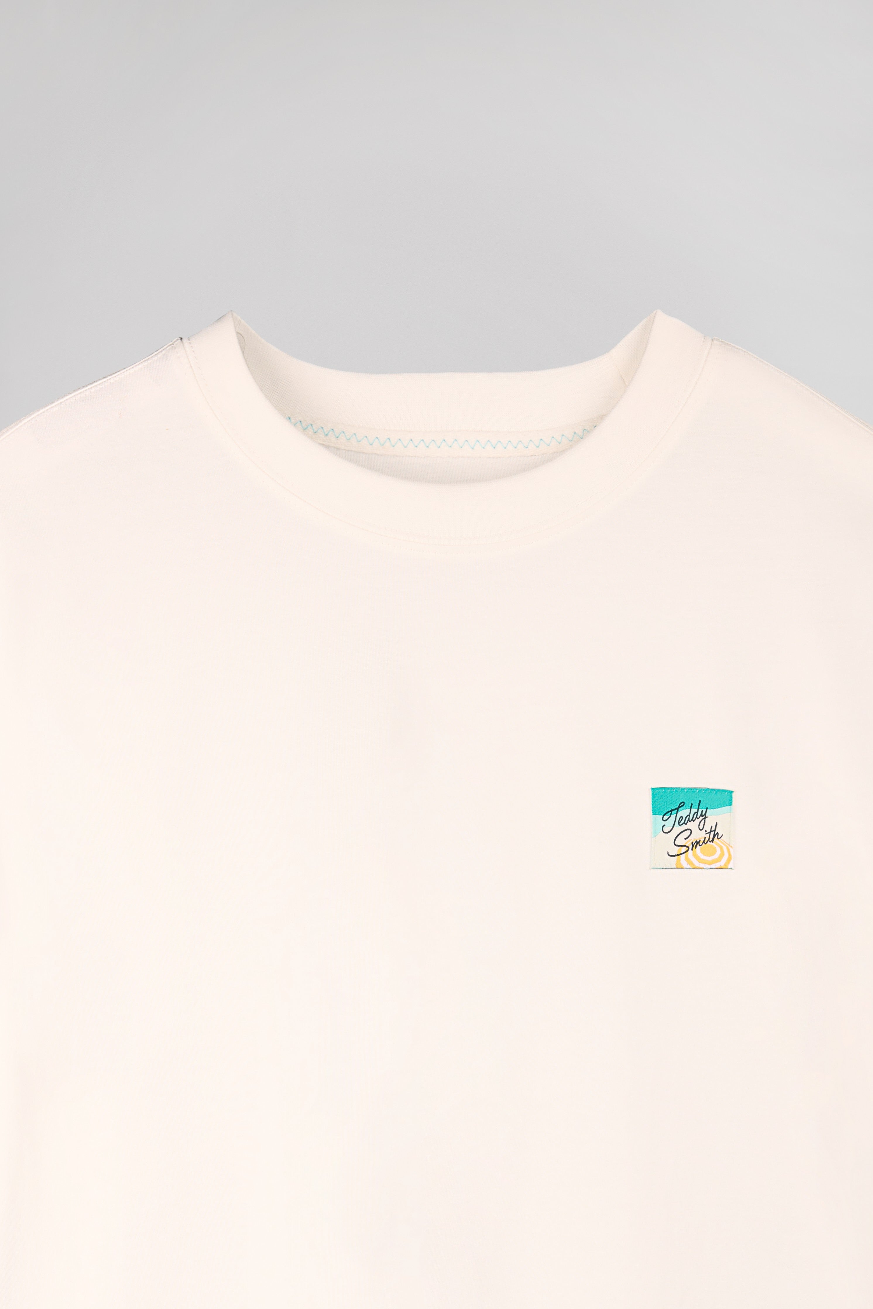 Teddy Smith T-Edric MC Middle White t-shirt ample col rond
