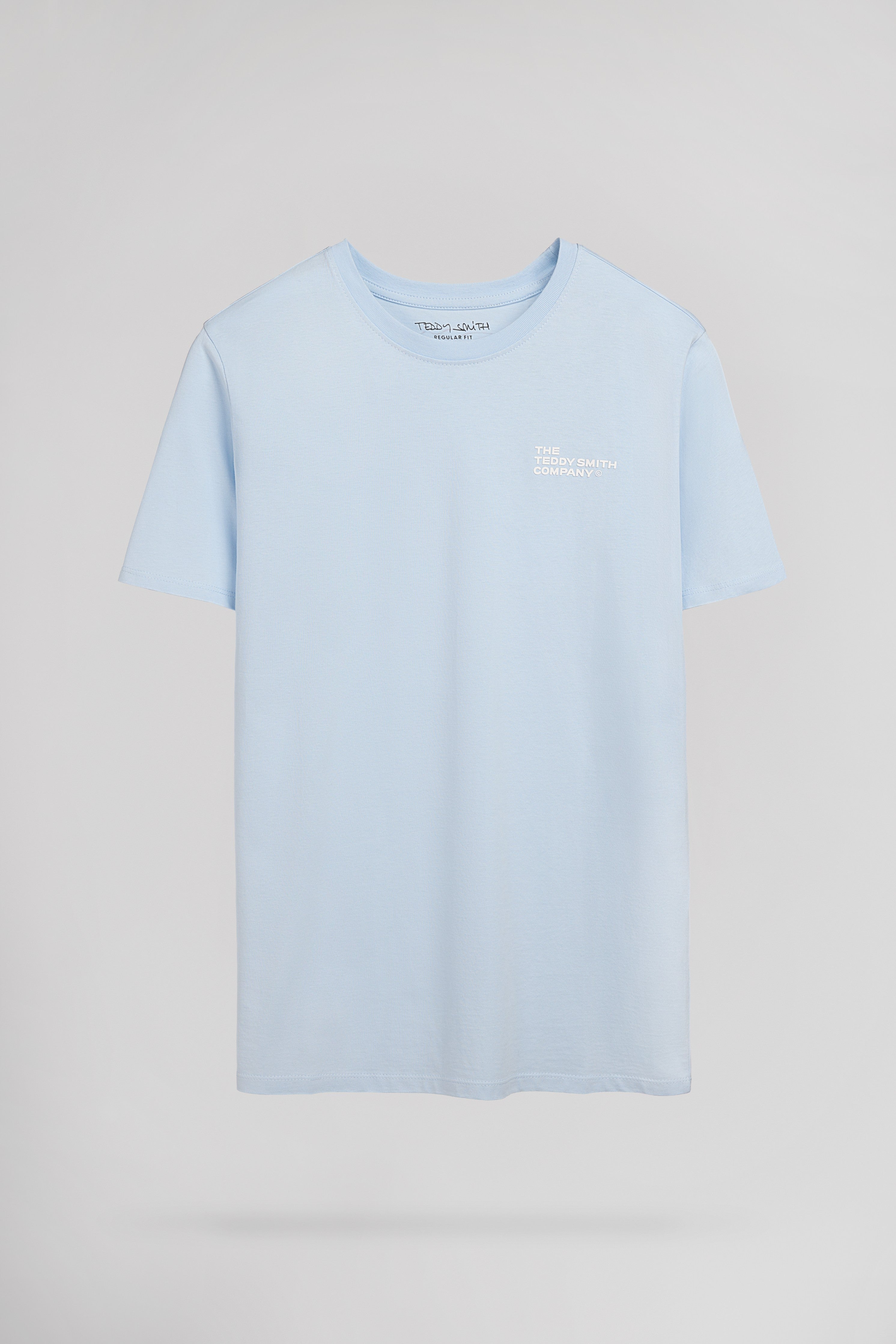 Teddy Smith T-Pany MC t-shirt bleu clair coton