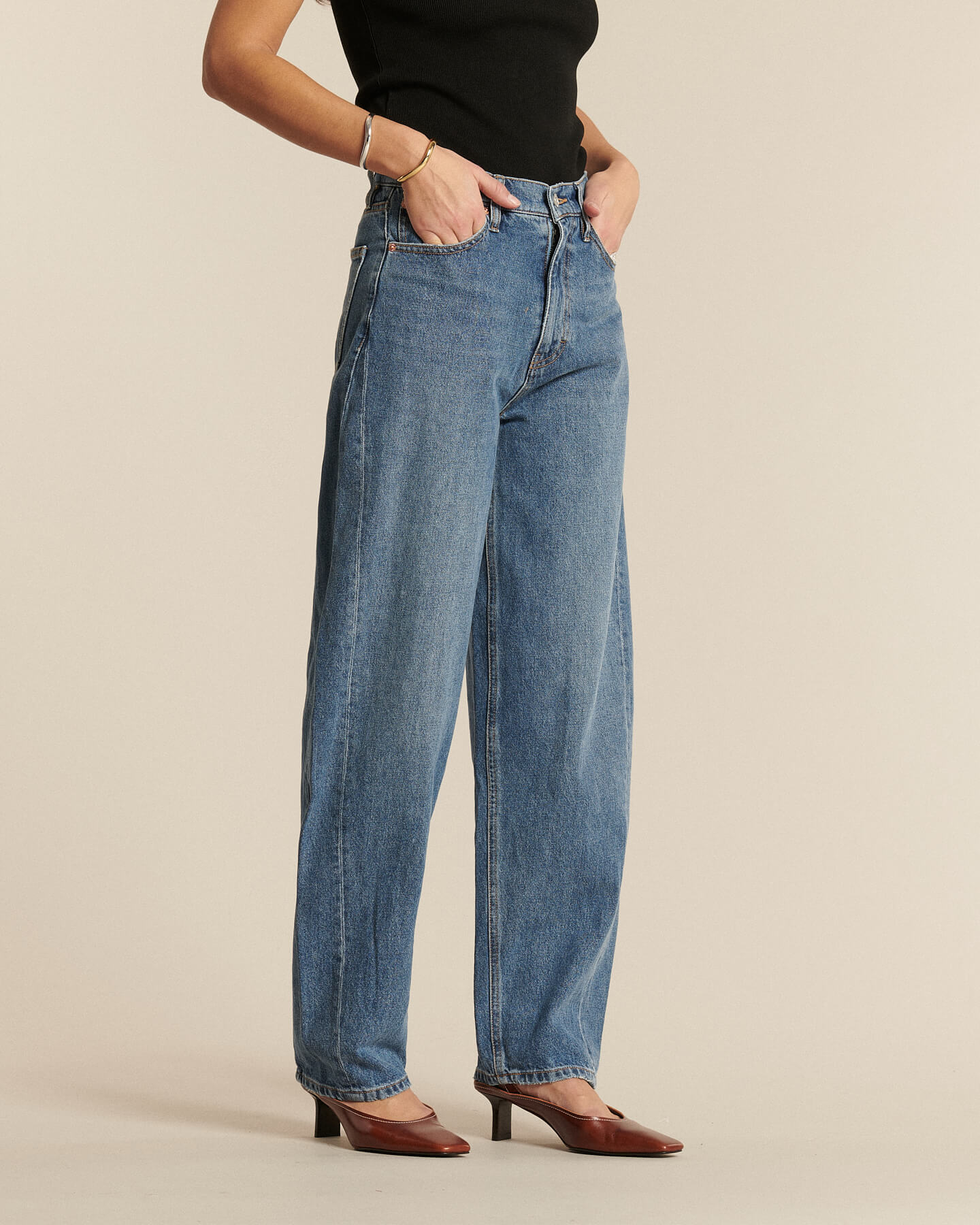 Labdip Osaka Jean Ballon Femme Ash Blue 12,75 oz