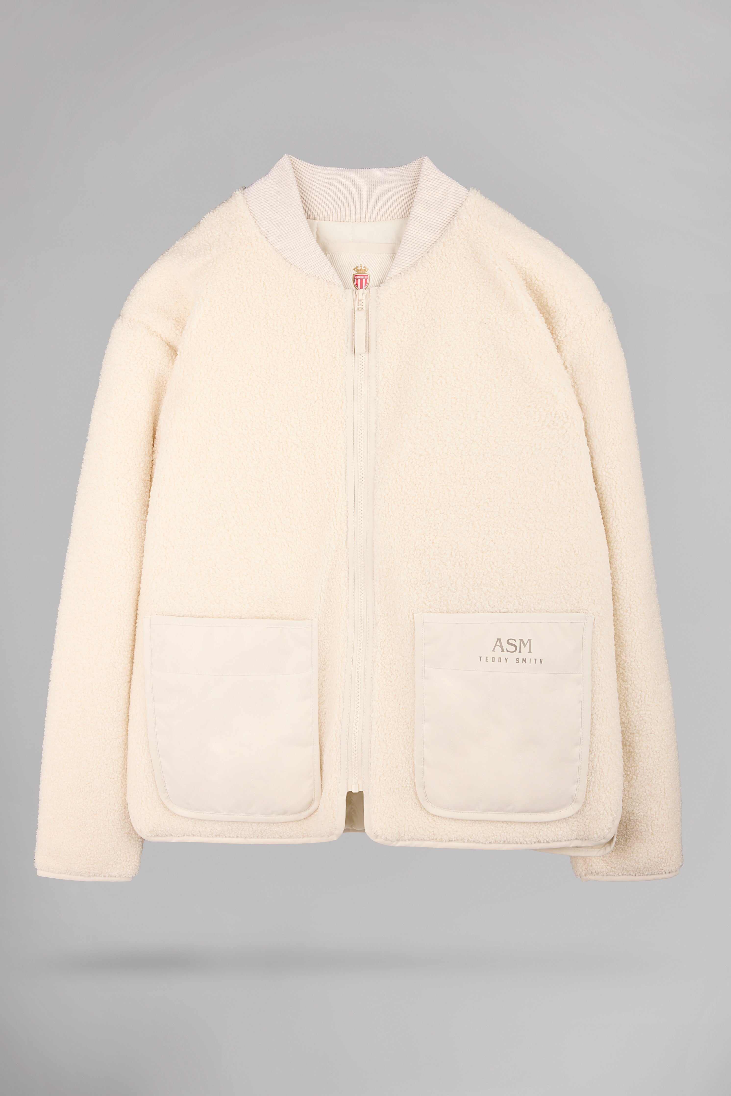 Teddy Smith B-Fentz veste sherpa cream col bomber