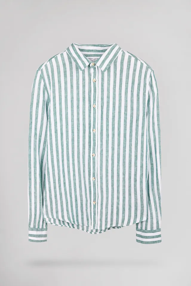 Teddy Smith C-Linen chemise lin Forest Green taille S