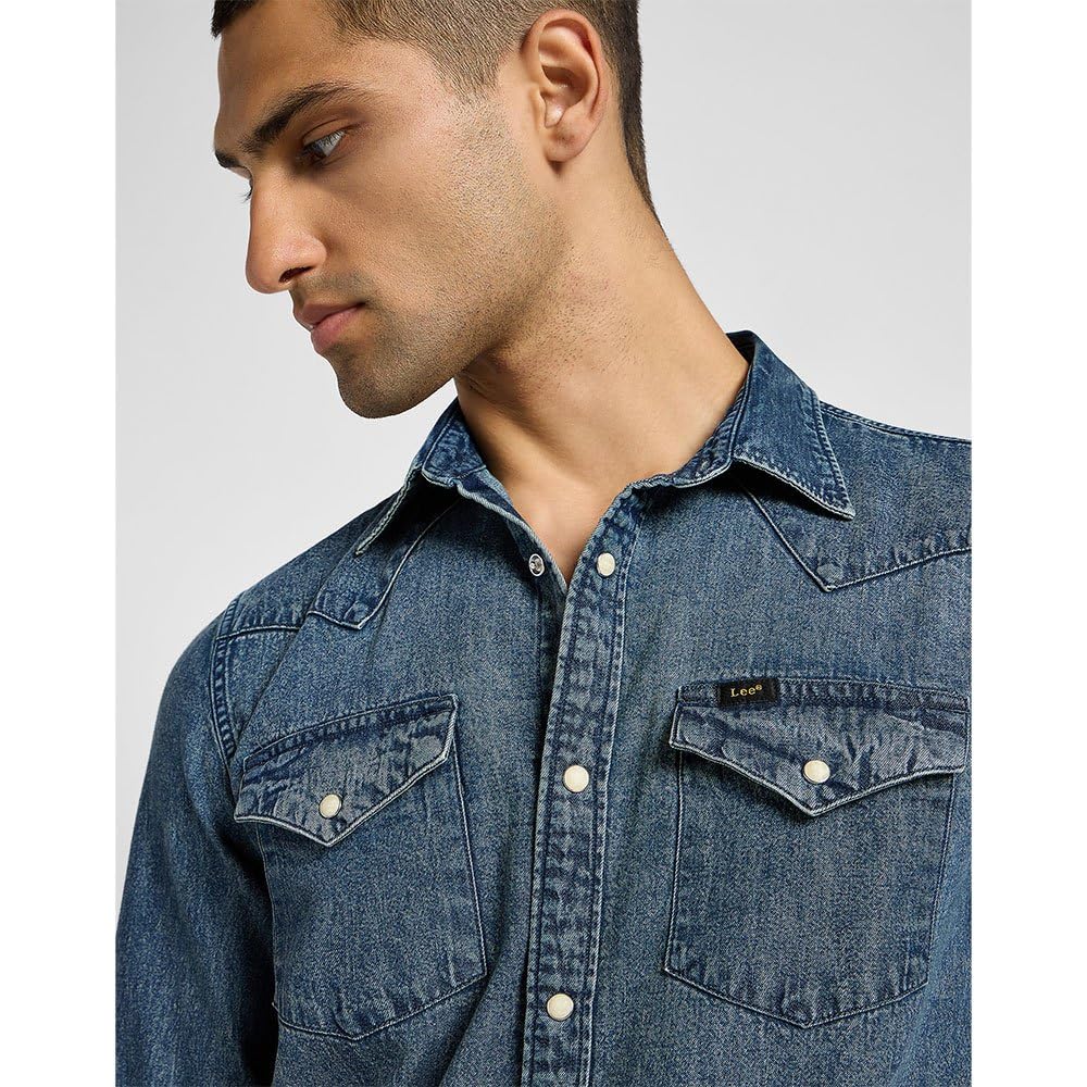Lee Regular Western chemise homme noire coupe regular coton