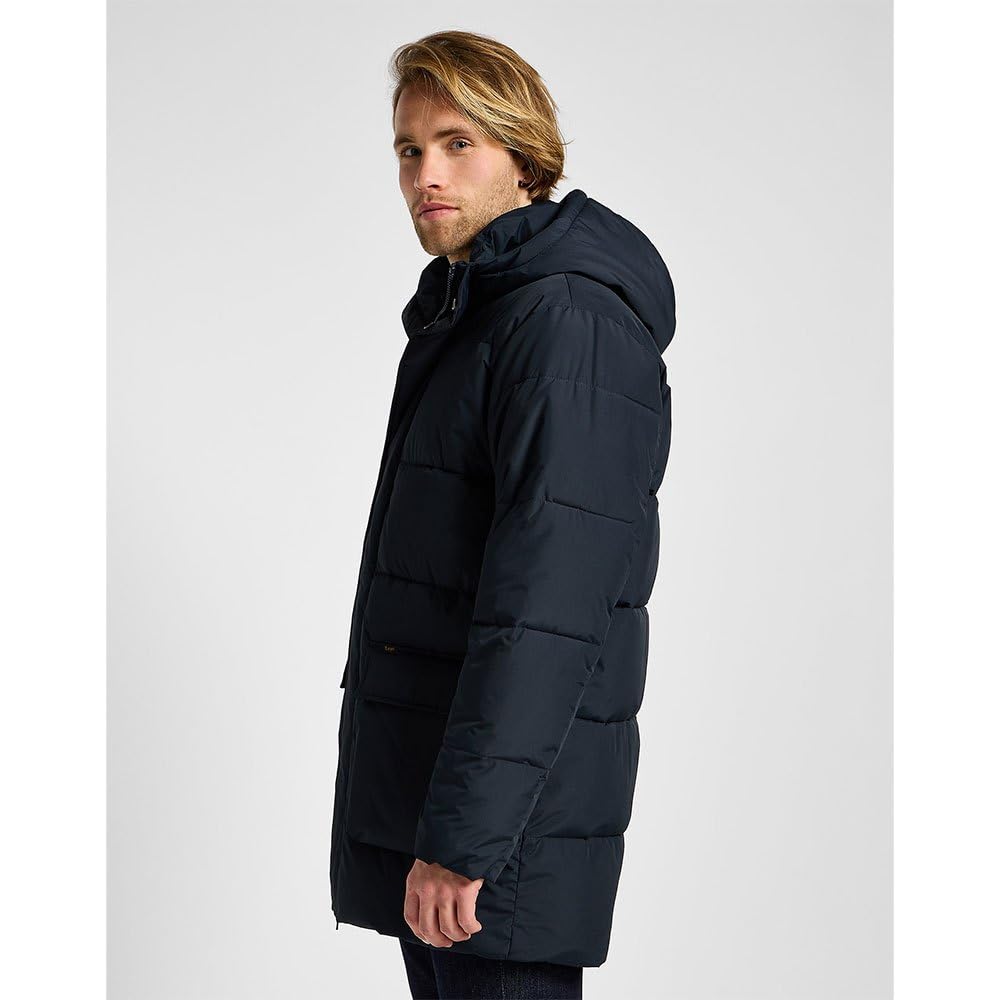 Lee Long Puffer Jacket veste longue homme noir matelassée