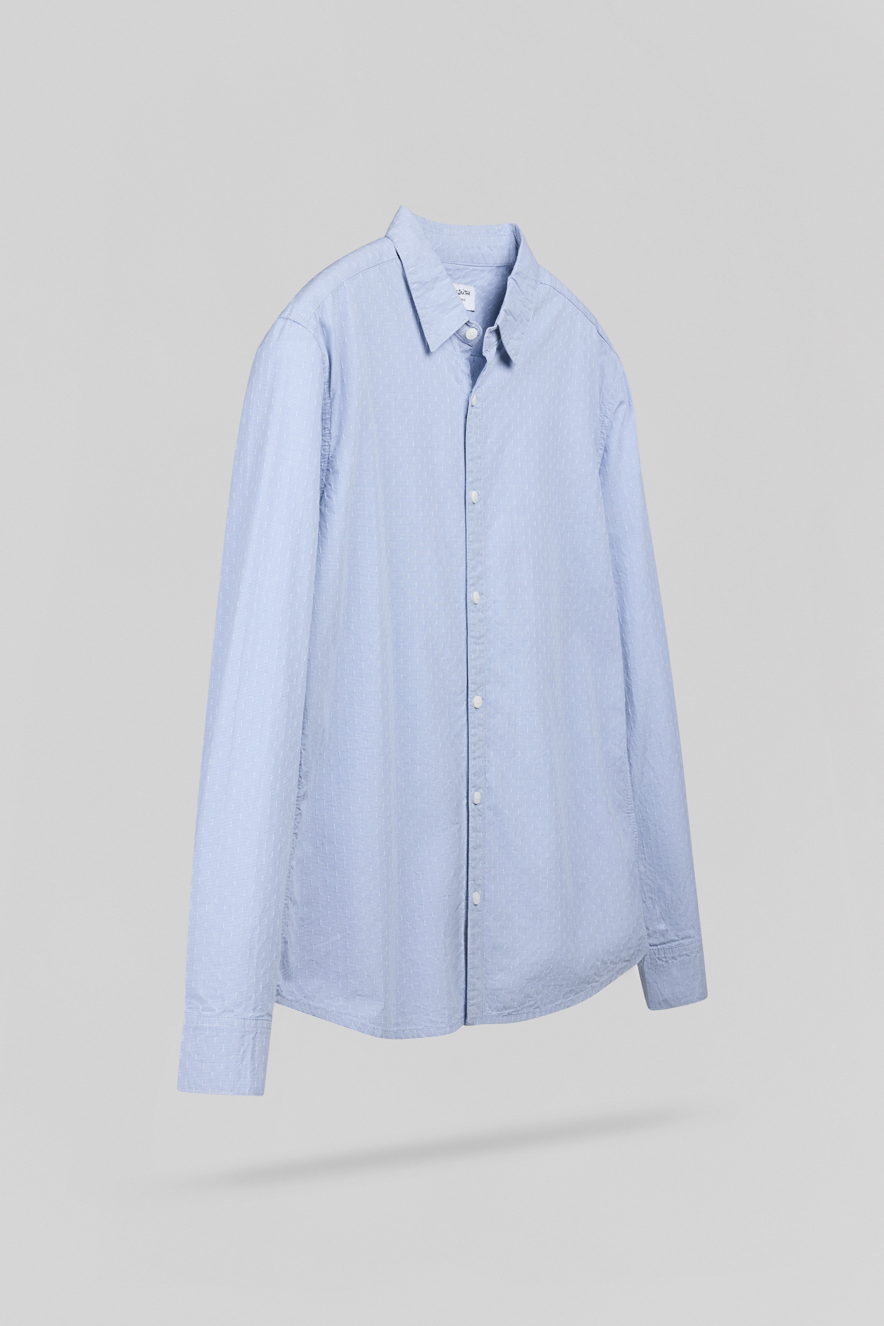 Teddy Smith C-DOBBY ML chemise homme bleu pastel