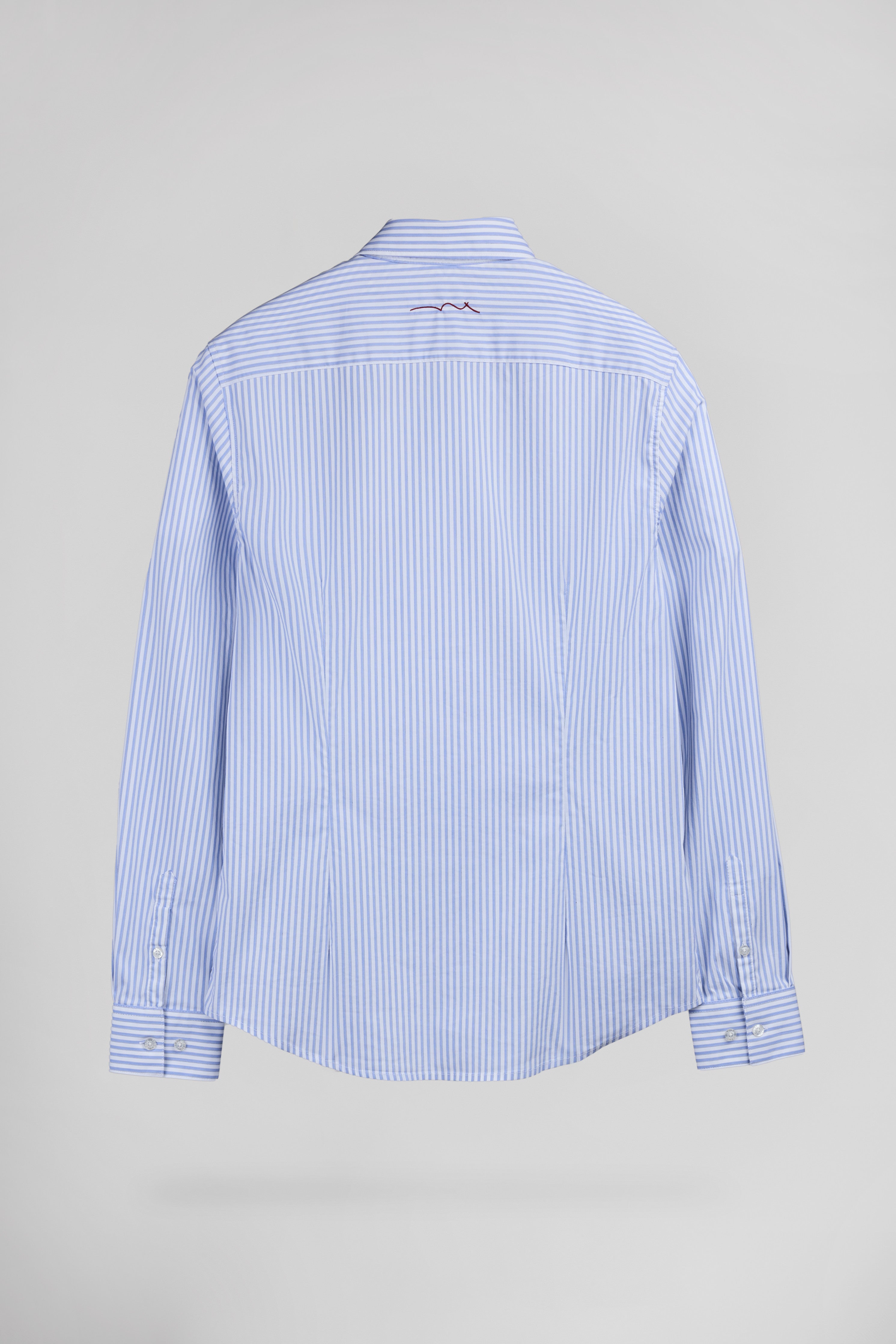 Teddy Smith Carton ML chemise blanche rayures slim homme