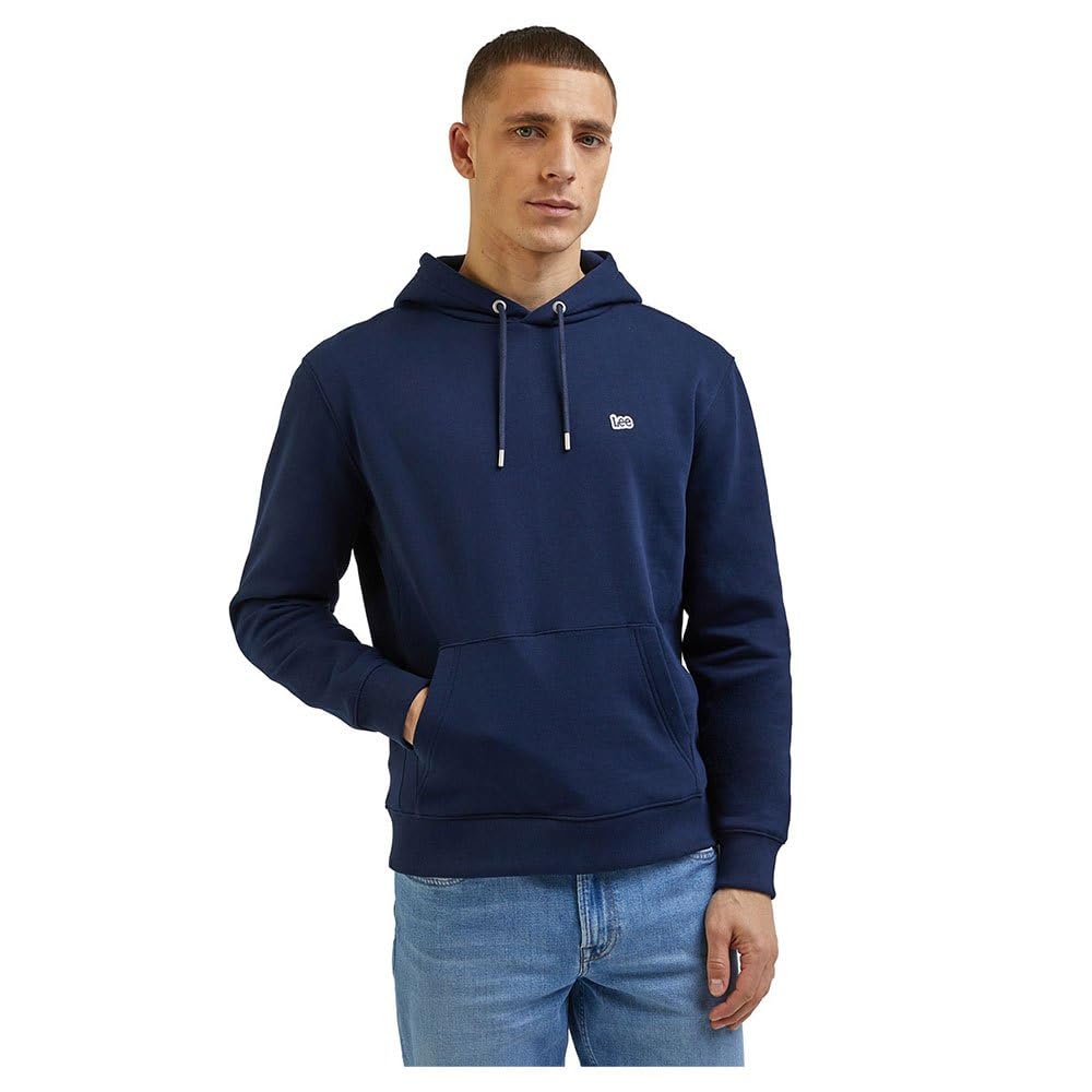 Lee Easy Fit sweat capuche homme coton marine