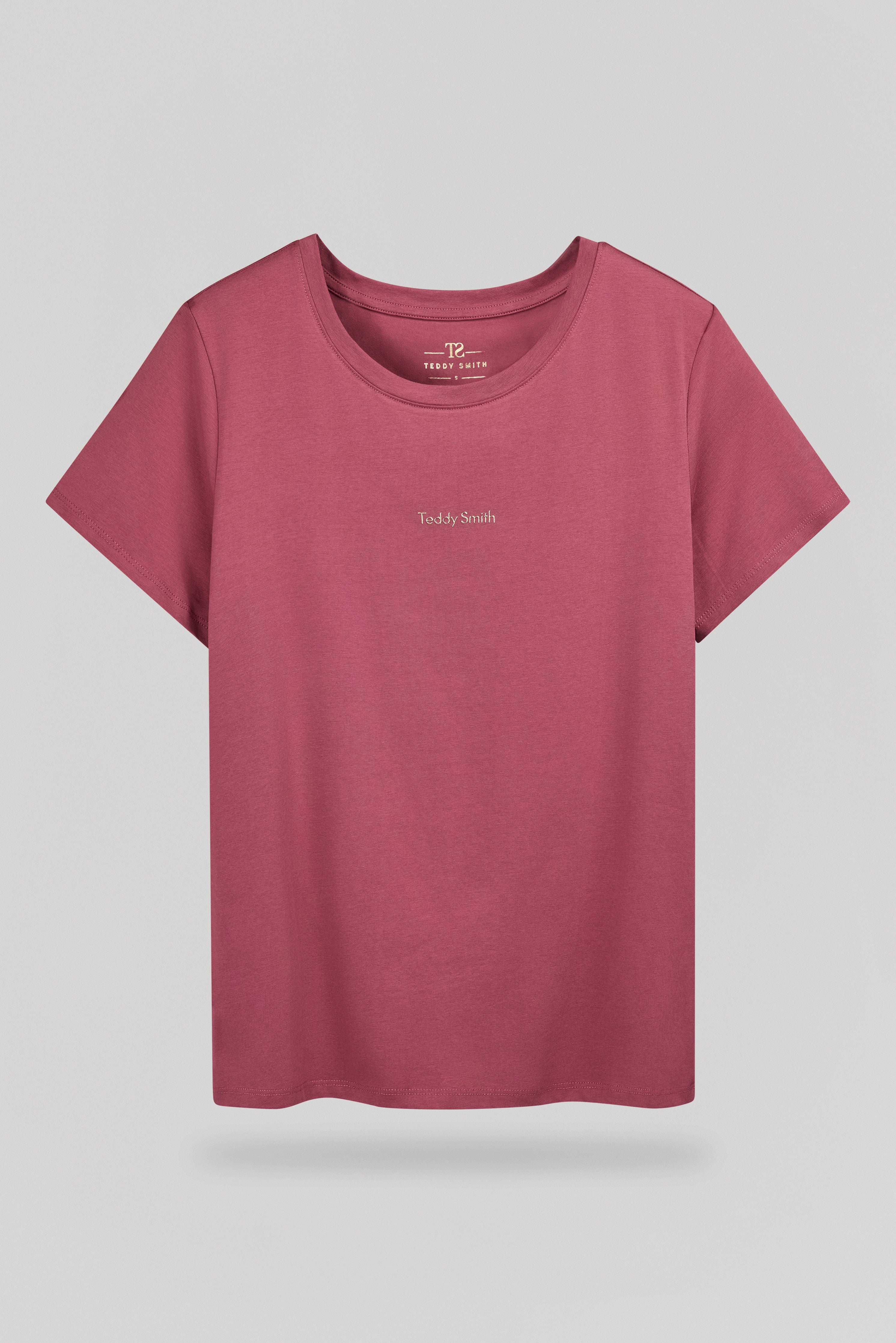 Teddy Smith T-Ribelle MC t-shirt femme framboise foncé