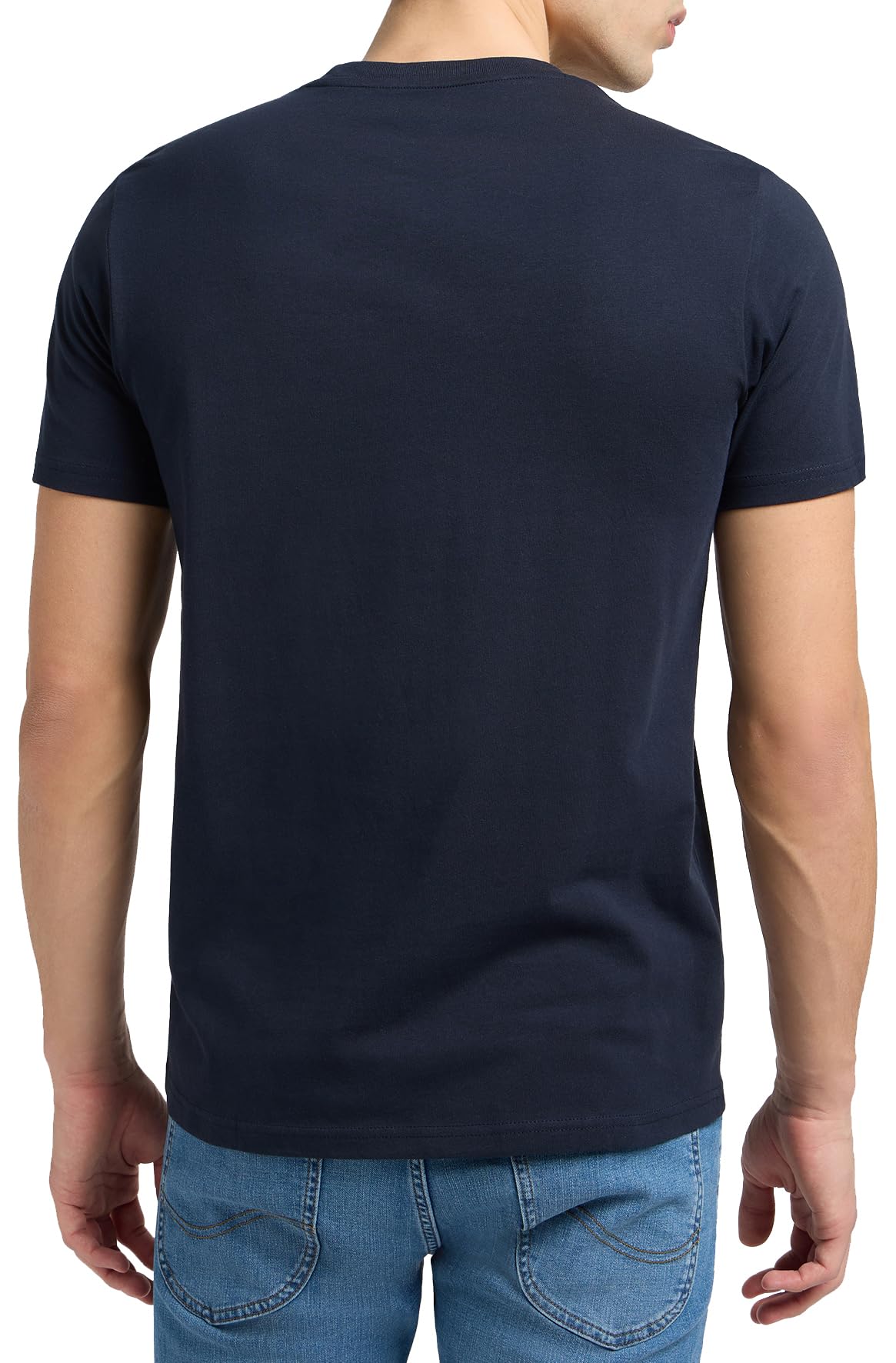 Lee Wobbly Logo Tee t-shirt Navy Drop coton