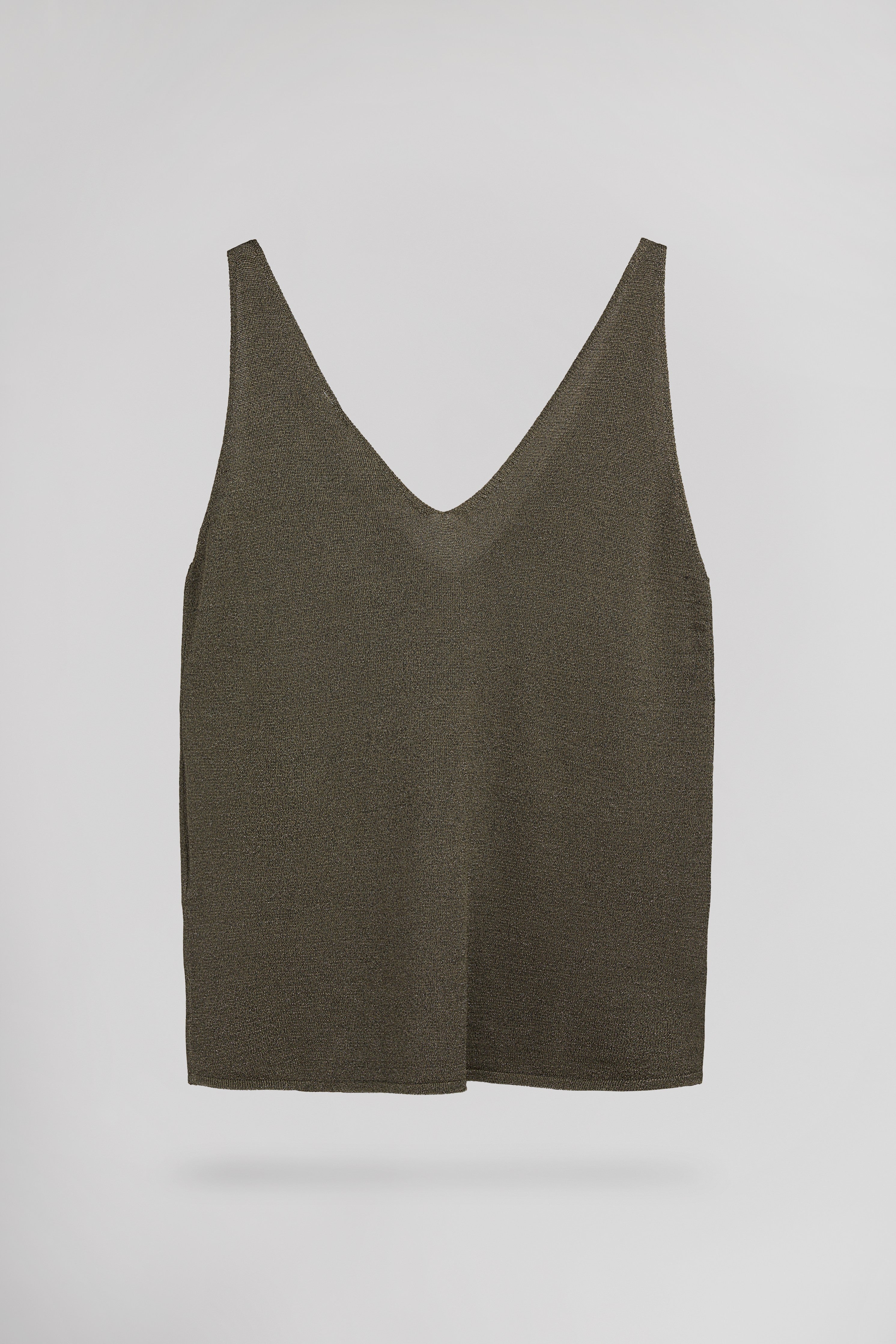 Teddy Smith D-Liza Turbulence t-shirt débardeur kaki femme