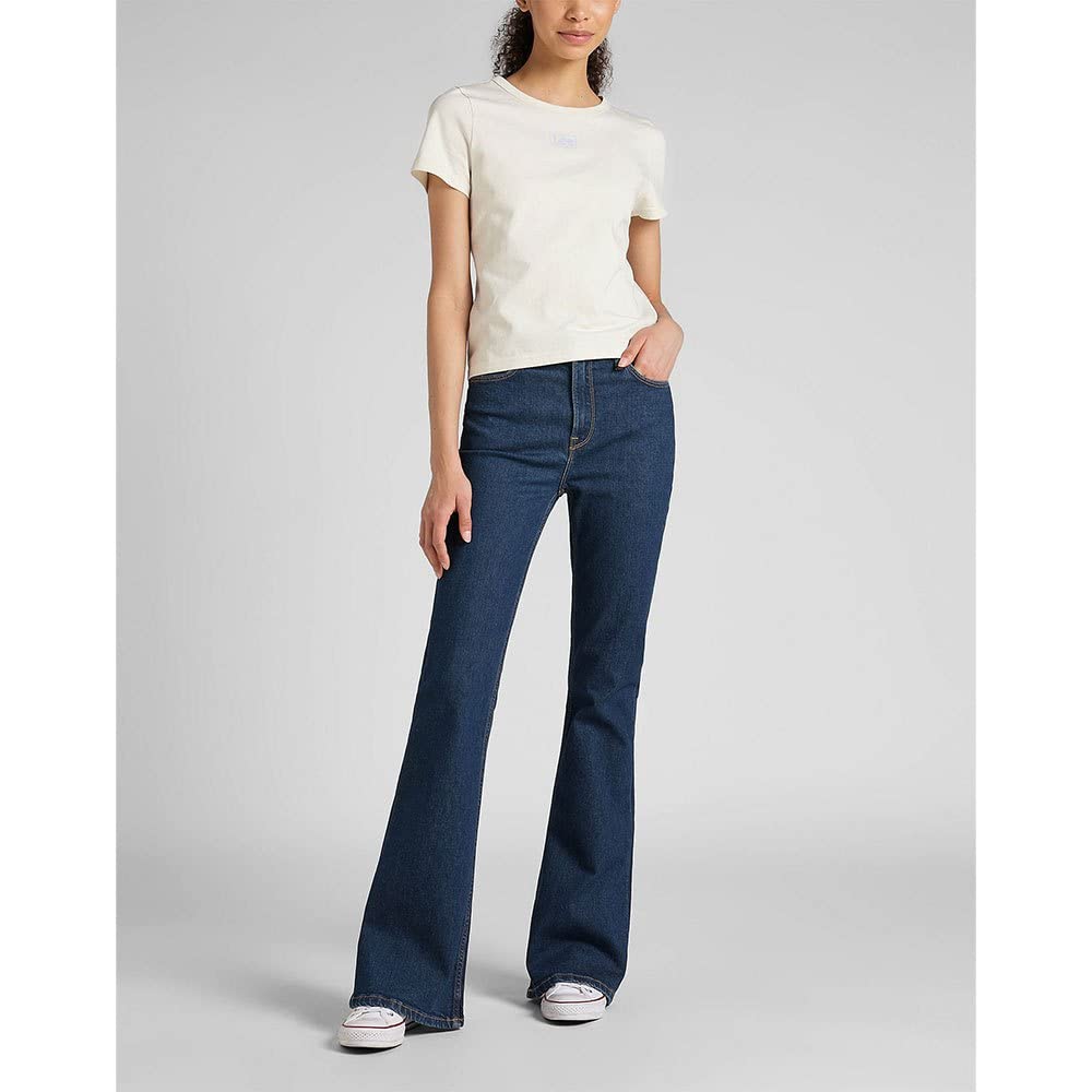 Lee Shrunken Tee t-shirt femme écru ajusté