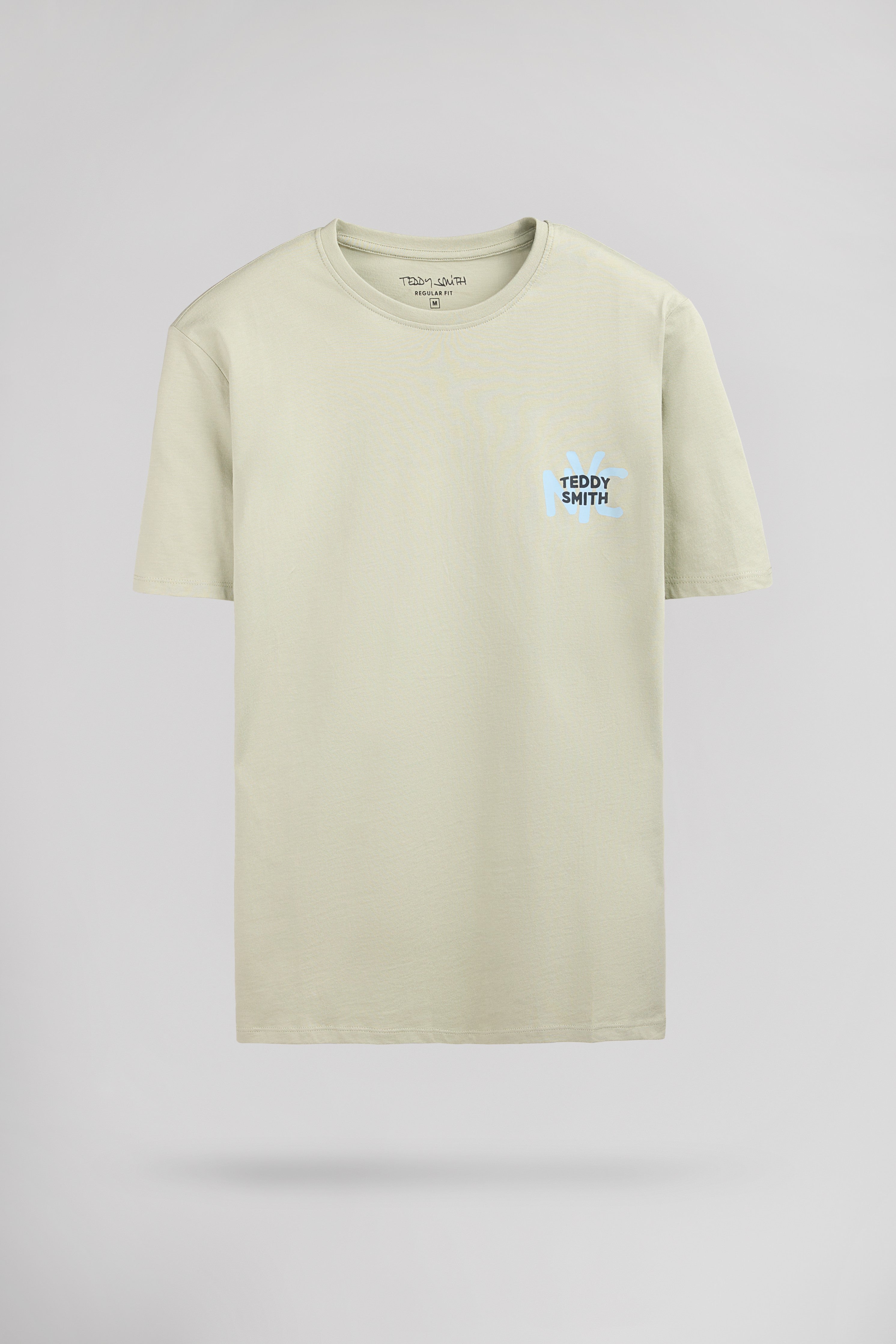 Teddy Smith T-Nyc t-shirt vert sauge col rond