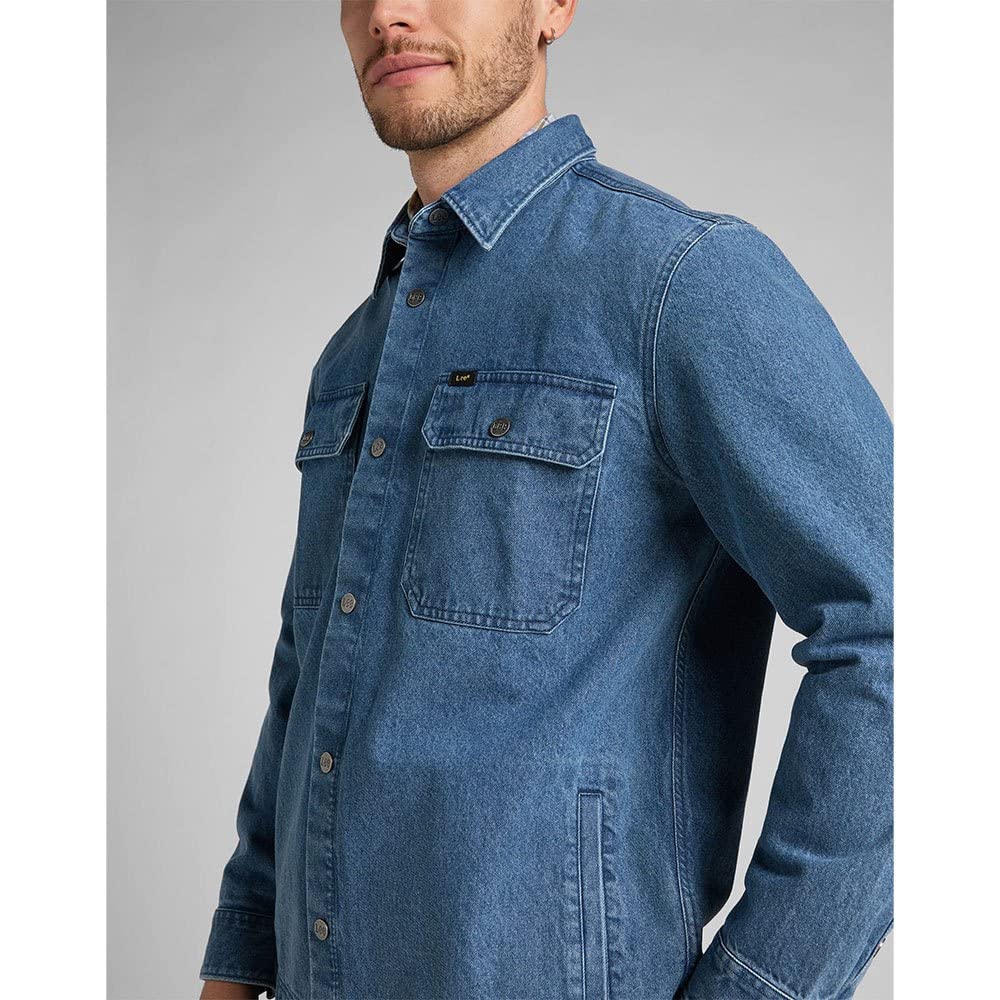 Lee Workwear t-shirt homme marine manches longues