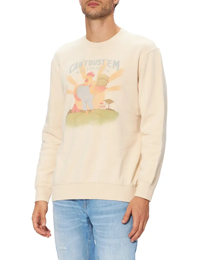 Lee Can't Bust'em Sweat homme beige coton