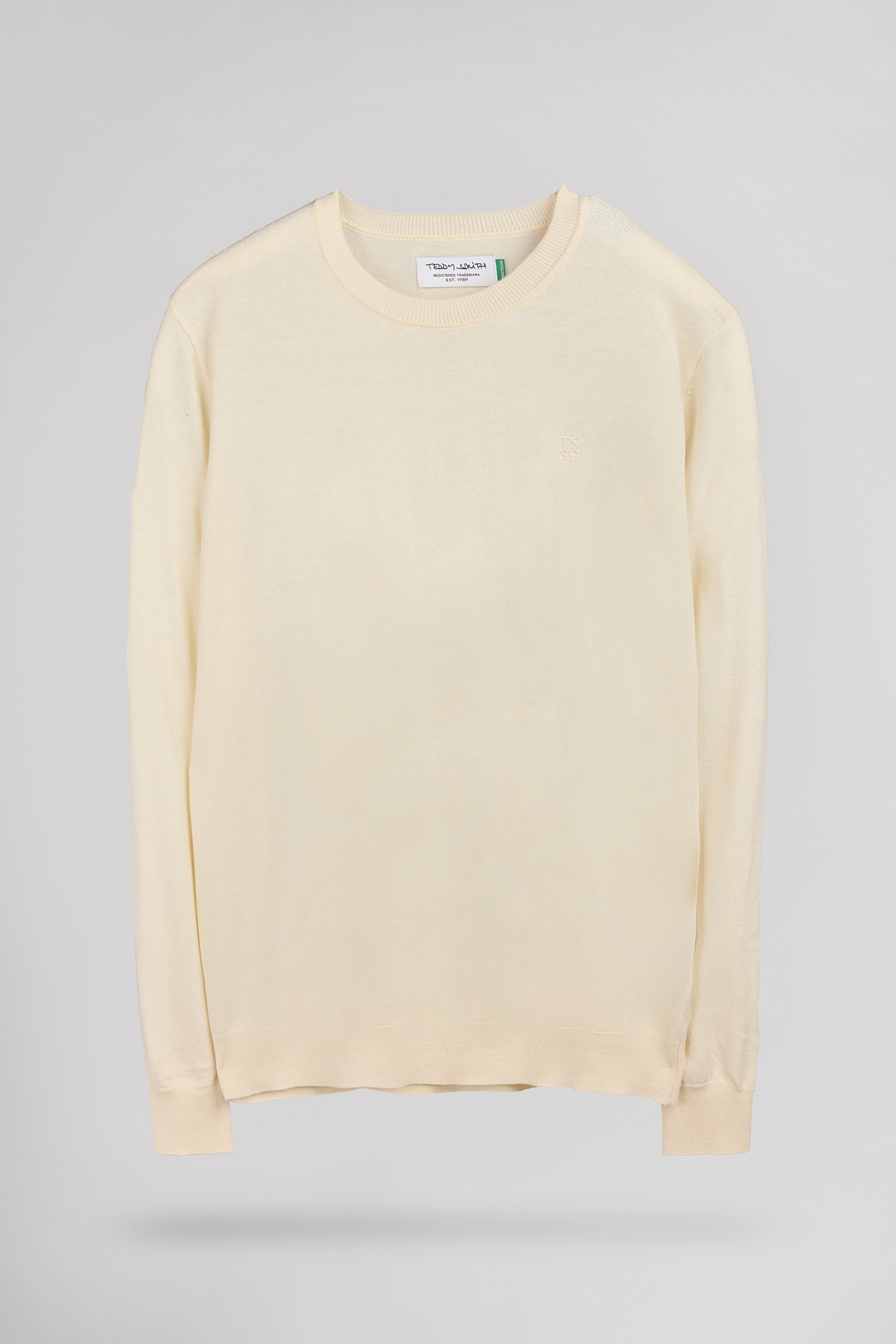 Teddy Smith P-Martino pull ajusté crème homme