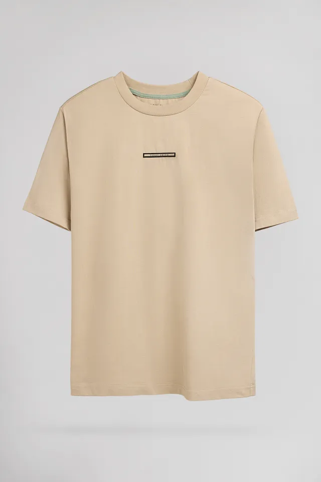 Teddy Smith T-Olivio MC T-shirt homme beige ample