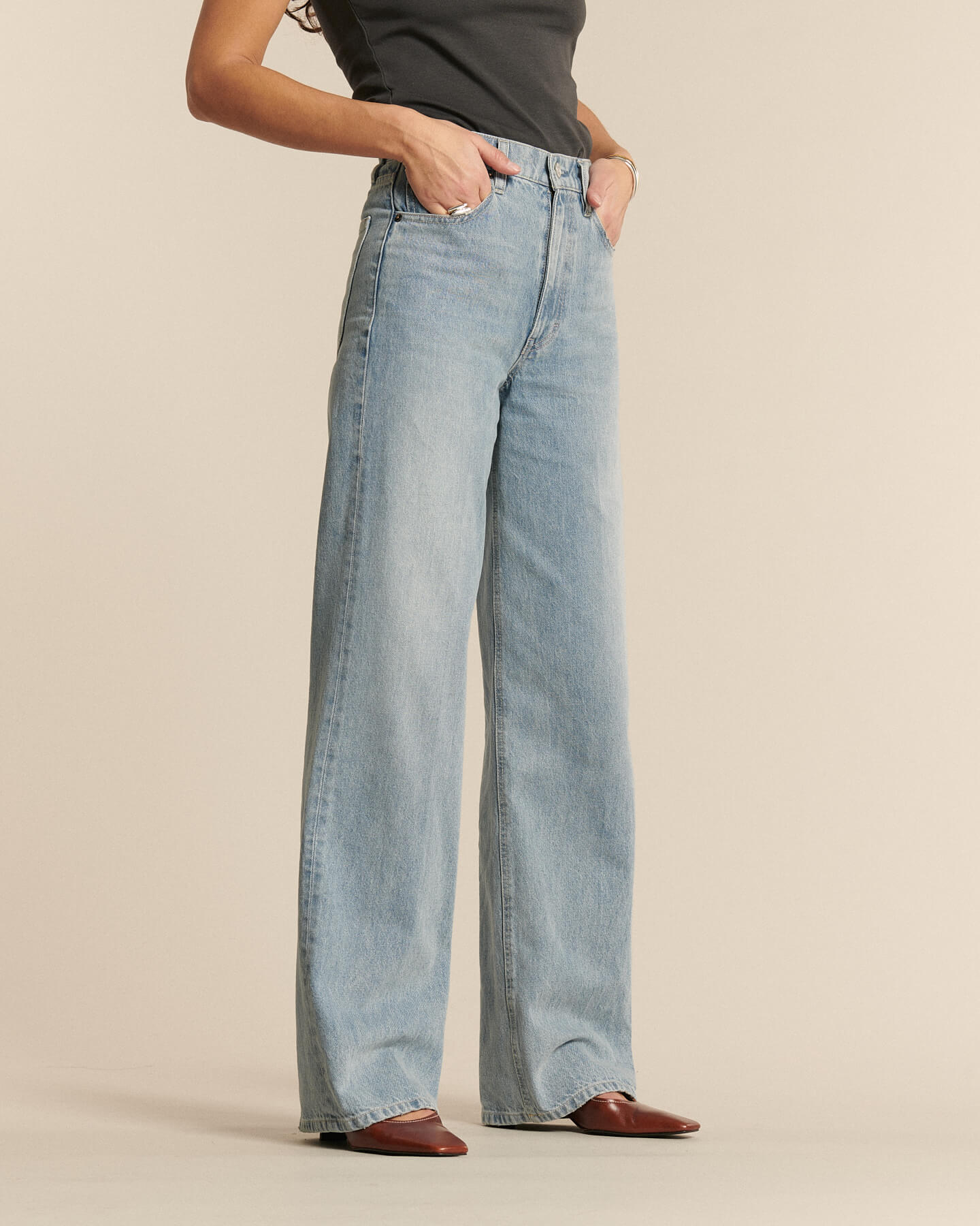 Labdip Sully Long Denim Stone Bleach IN 05 jean taille haute