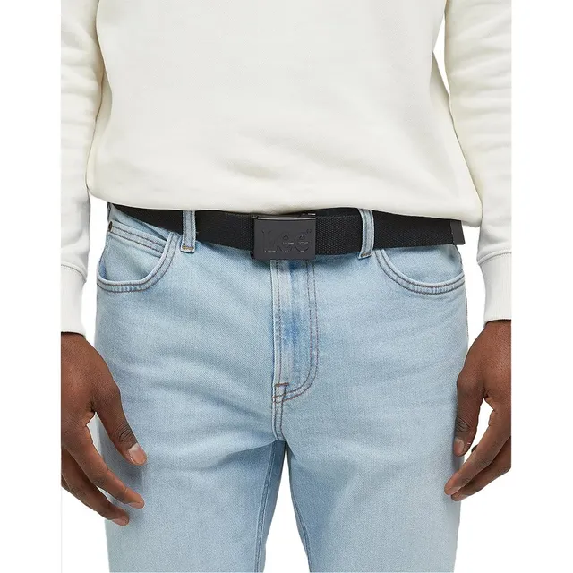 Lee Ceinture Toile Homme Noir 95 cm Élastique