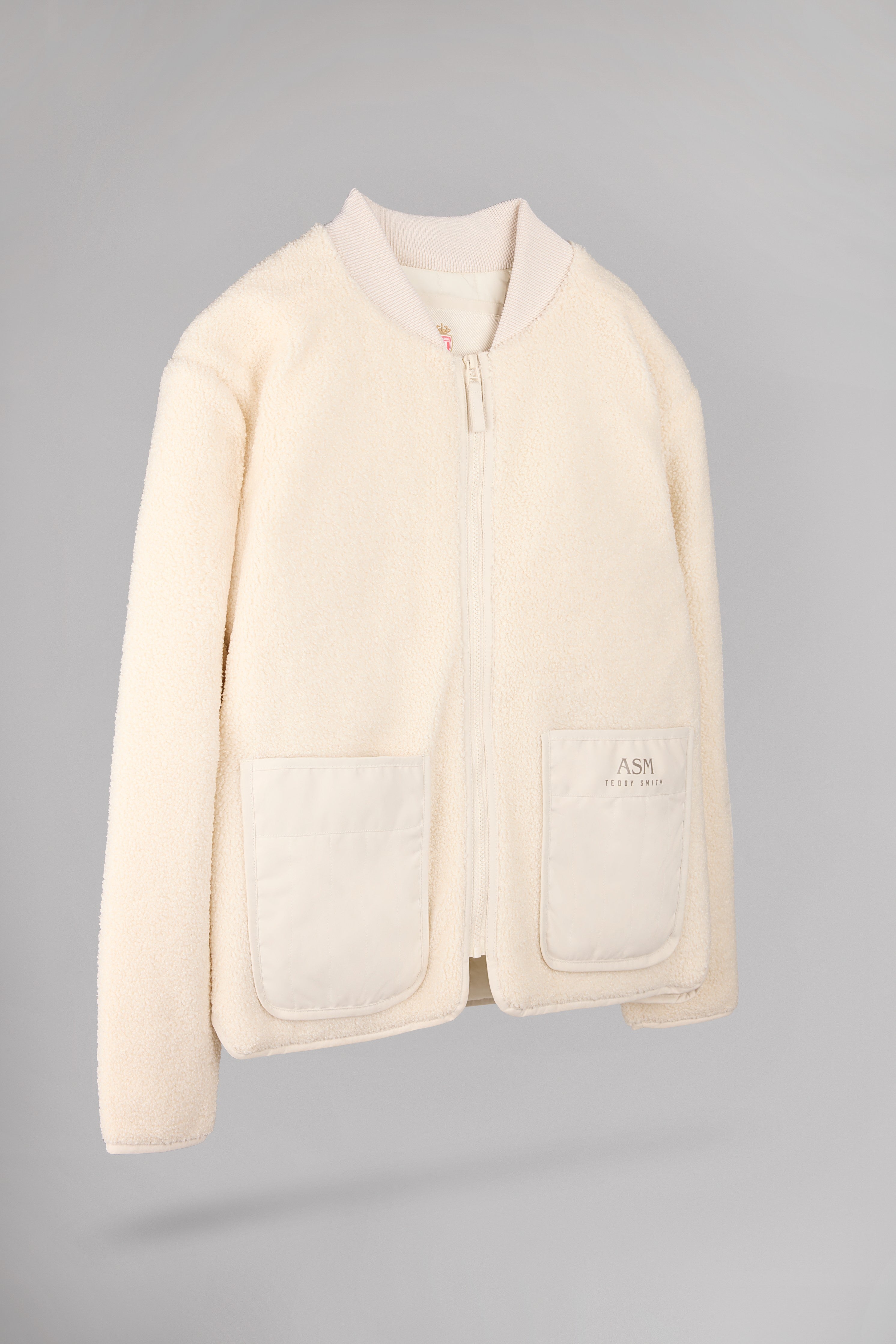 Teddy Smith B-Fentz veste sherpa cream col bomber