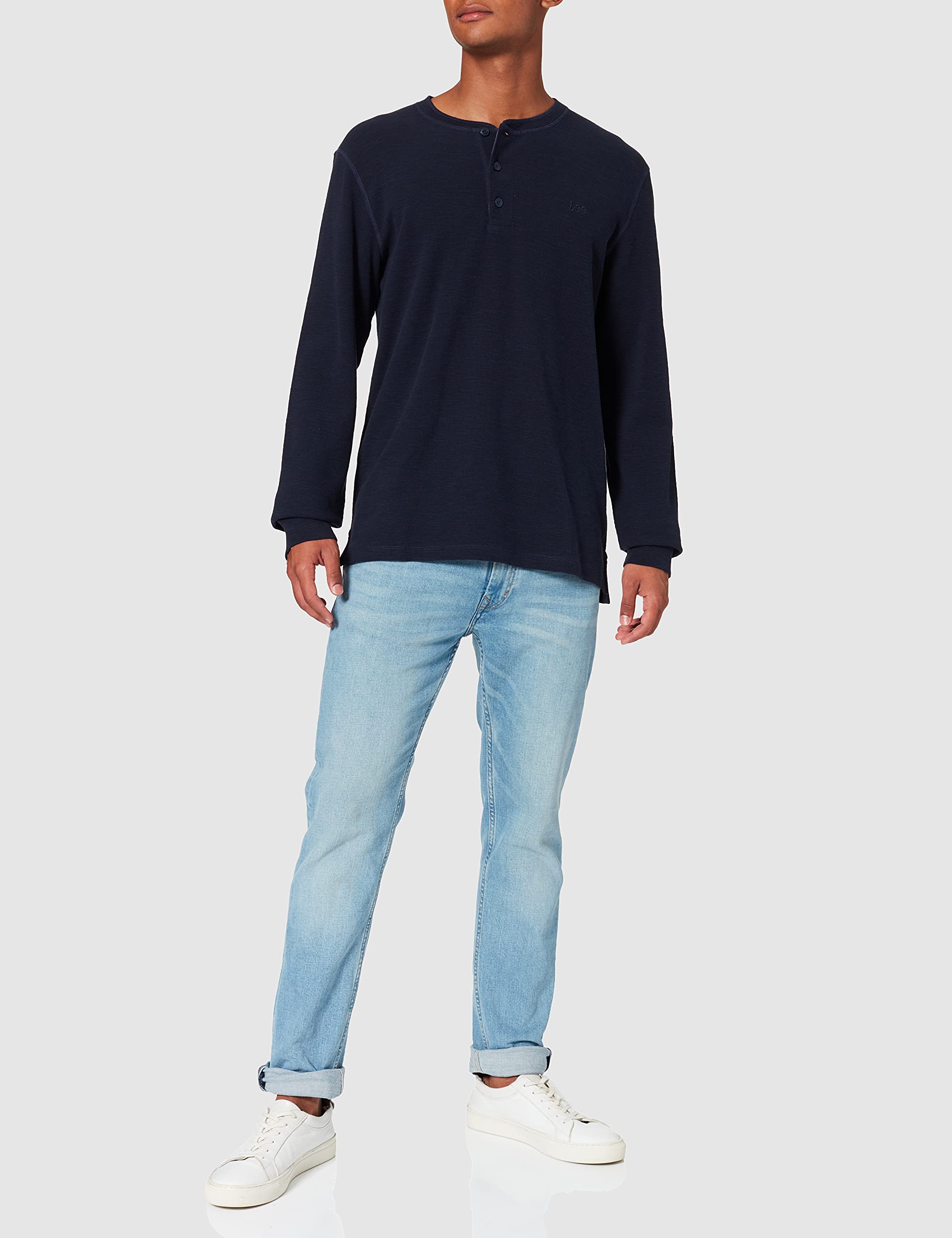 Lee Seasonal Henley t-shirt homme sky captain