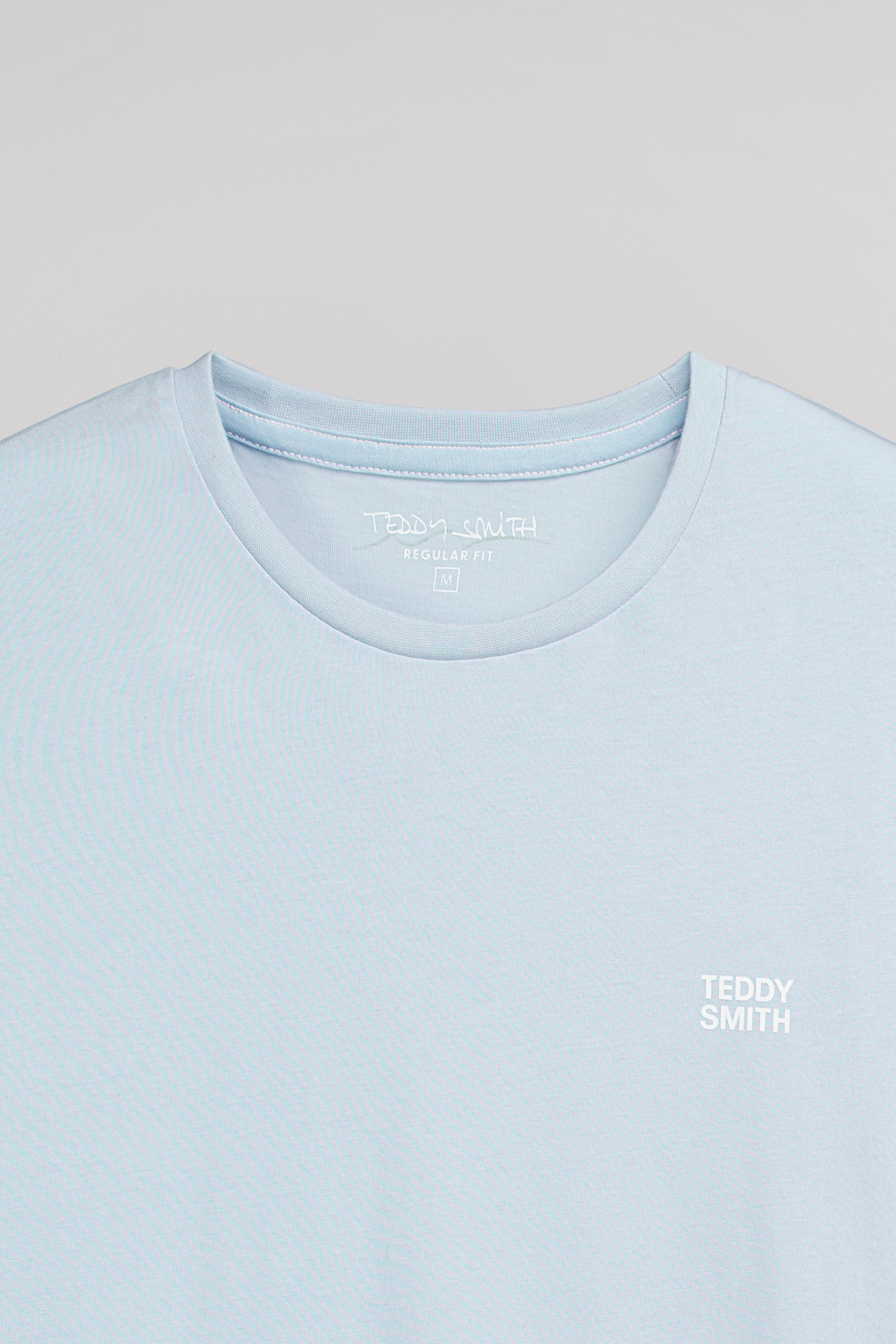 Teddy Smith The Tee 1 MC t-shirt homme bleu chiné