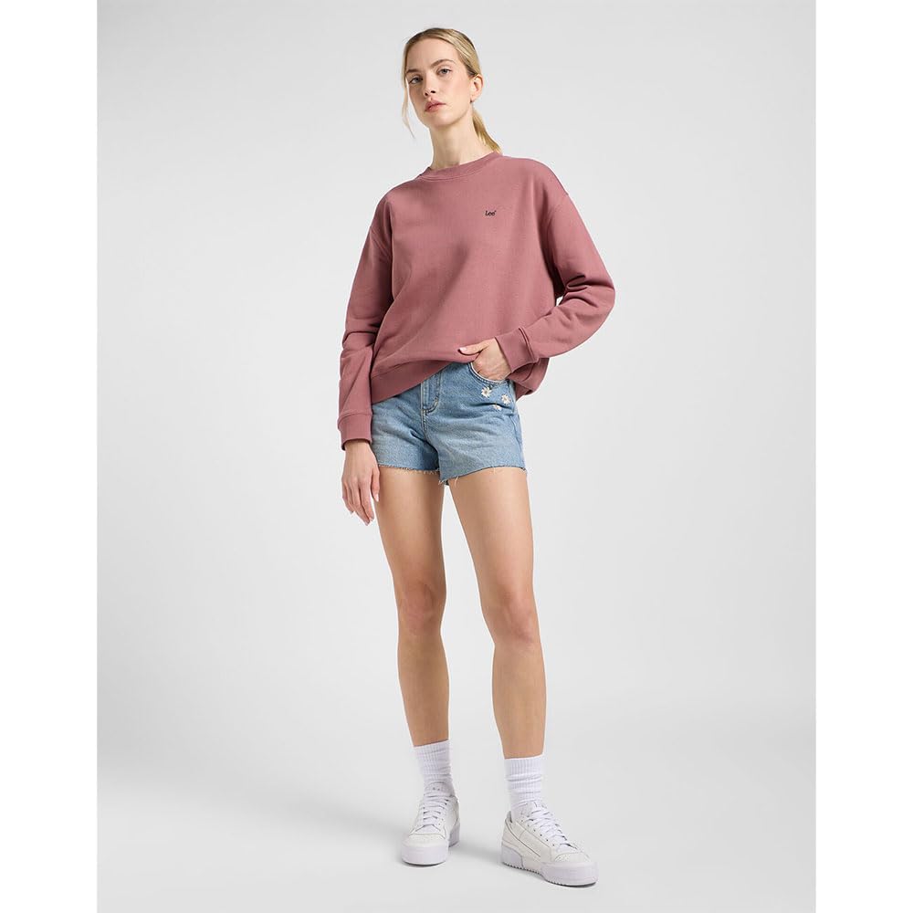 Lee Raglan Crew SWS sweat femme marron luxueux polaire