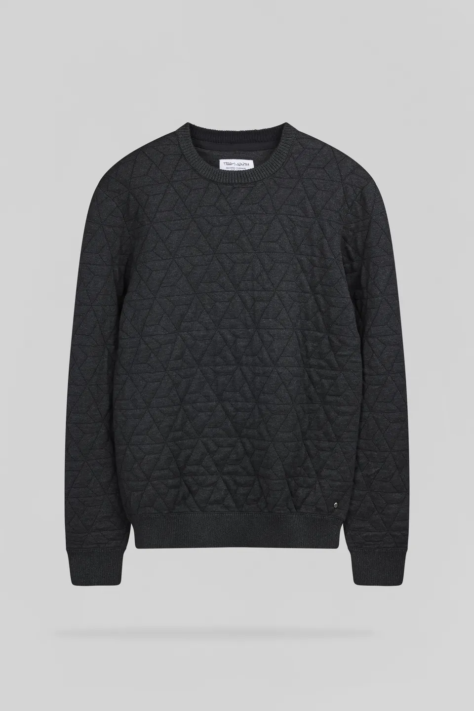 Teddy Smith P-Marvin pull jacquard noir mélangé