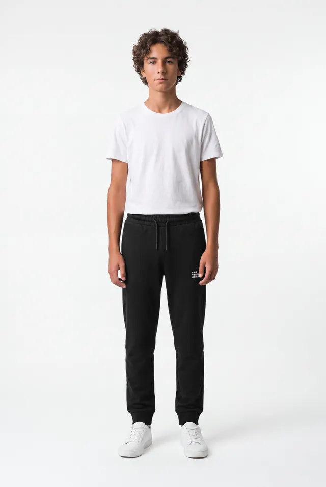 Teddy Smith P-Company Jr jogging garçon noir uni coton