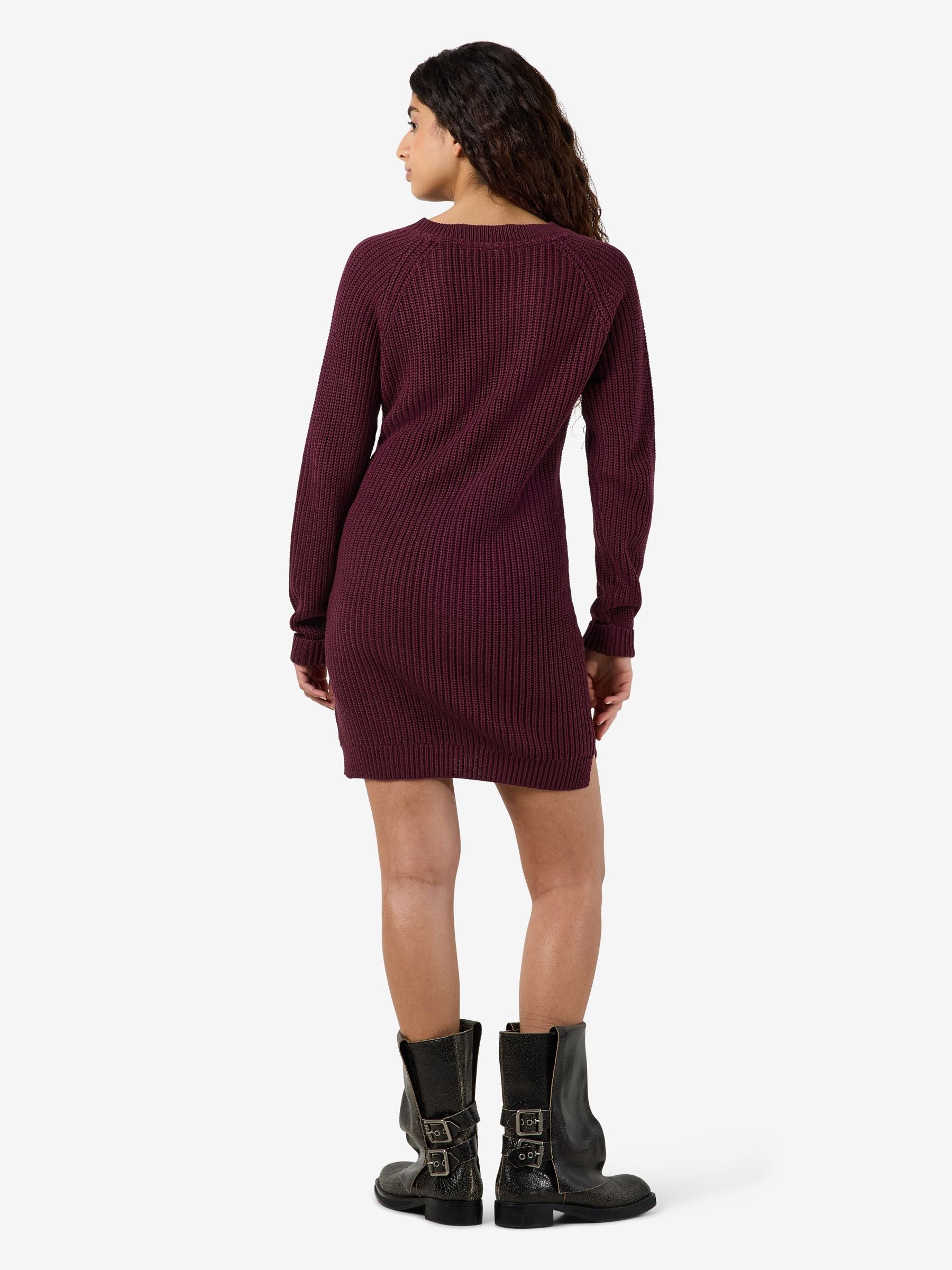 Noisy May robe pull en maille col rond coupe loose