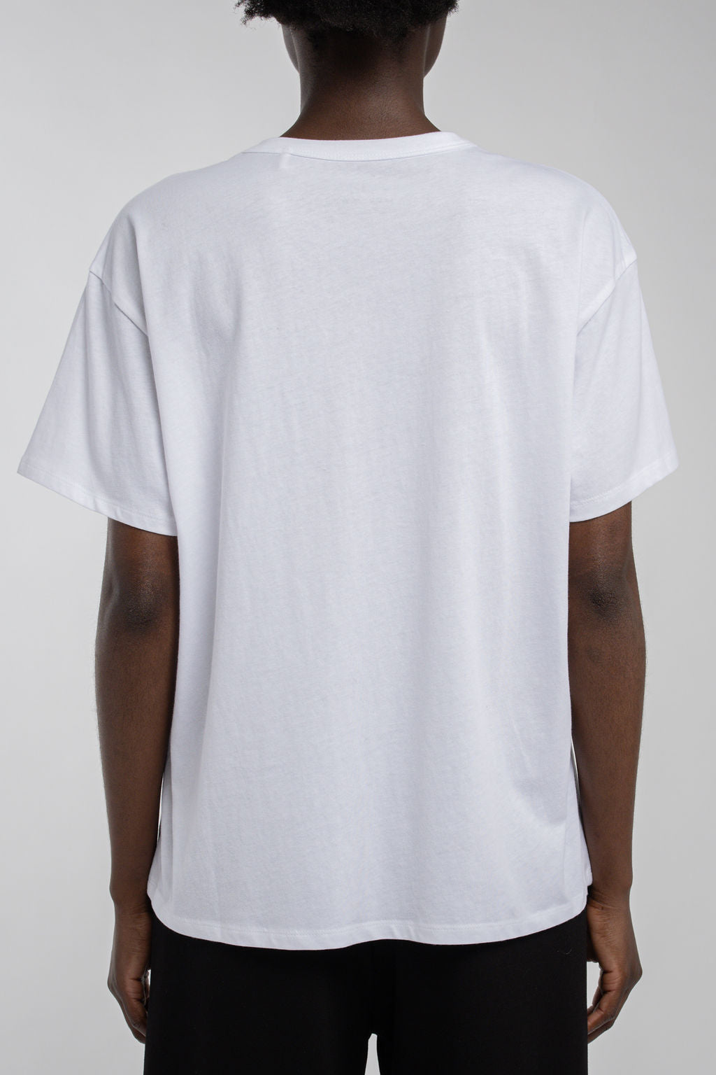 Teddy Smith T-Ley MC T-shirt oversize blanc coton femme