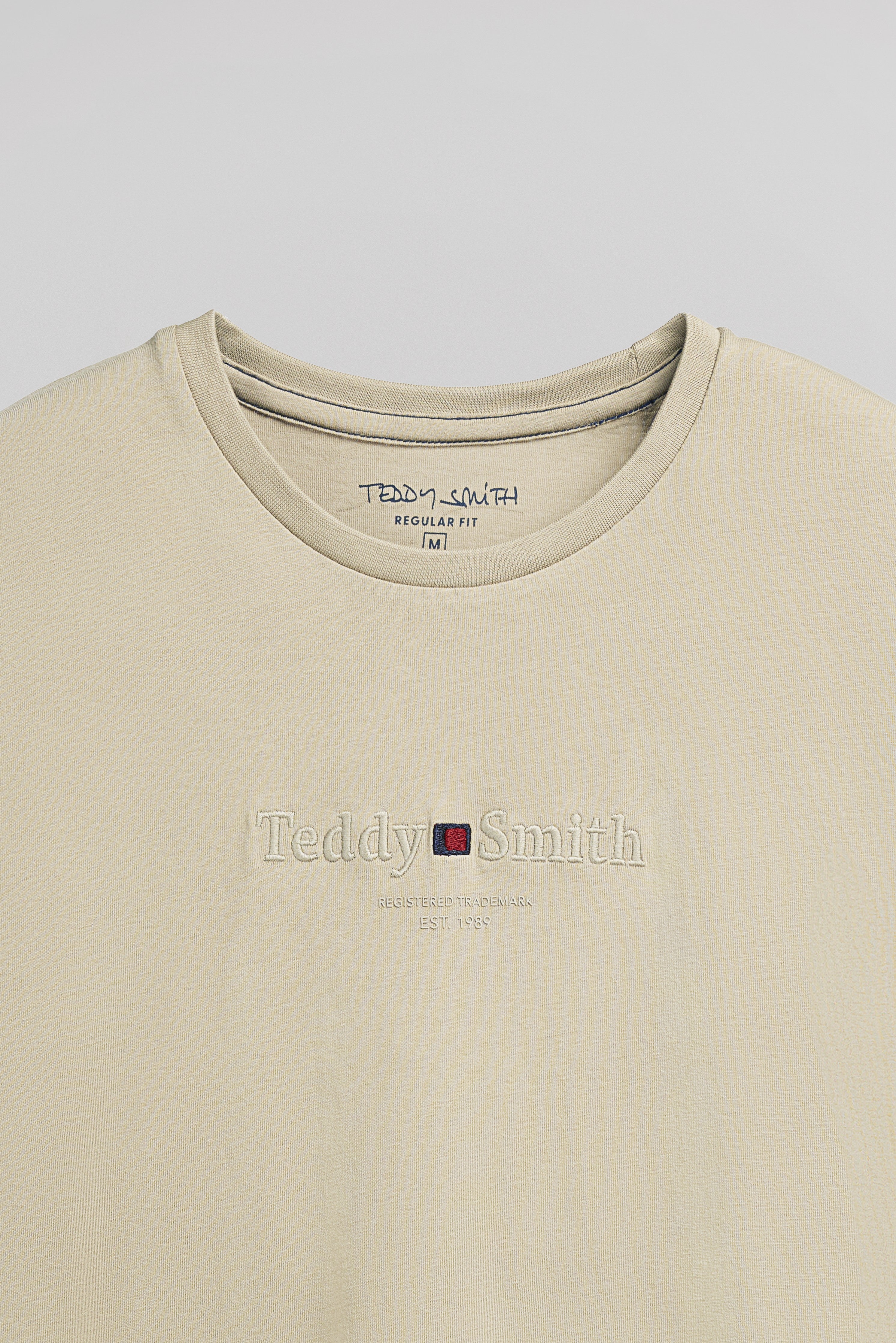 Teddy Smith T-Jim MC t-shirt grège coupe classique