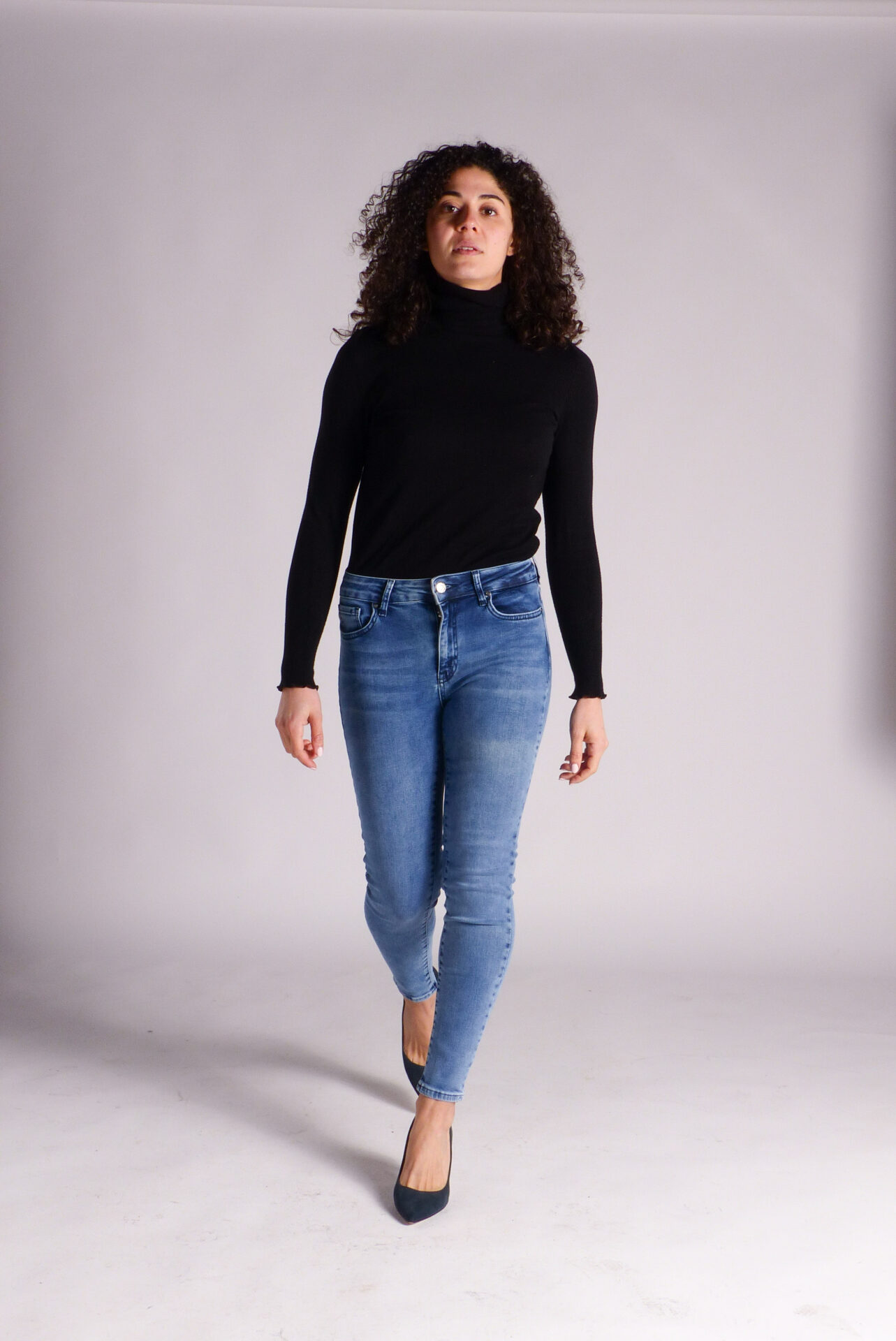 AA Spontané Skinny jean skinny bleu clair délavé stretch