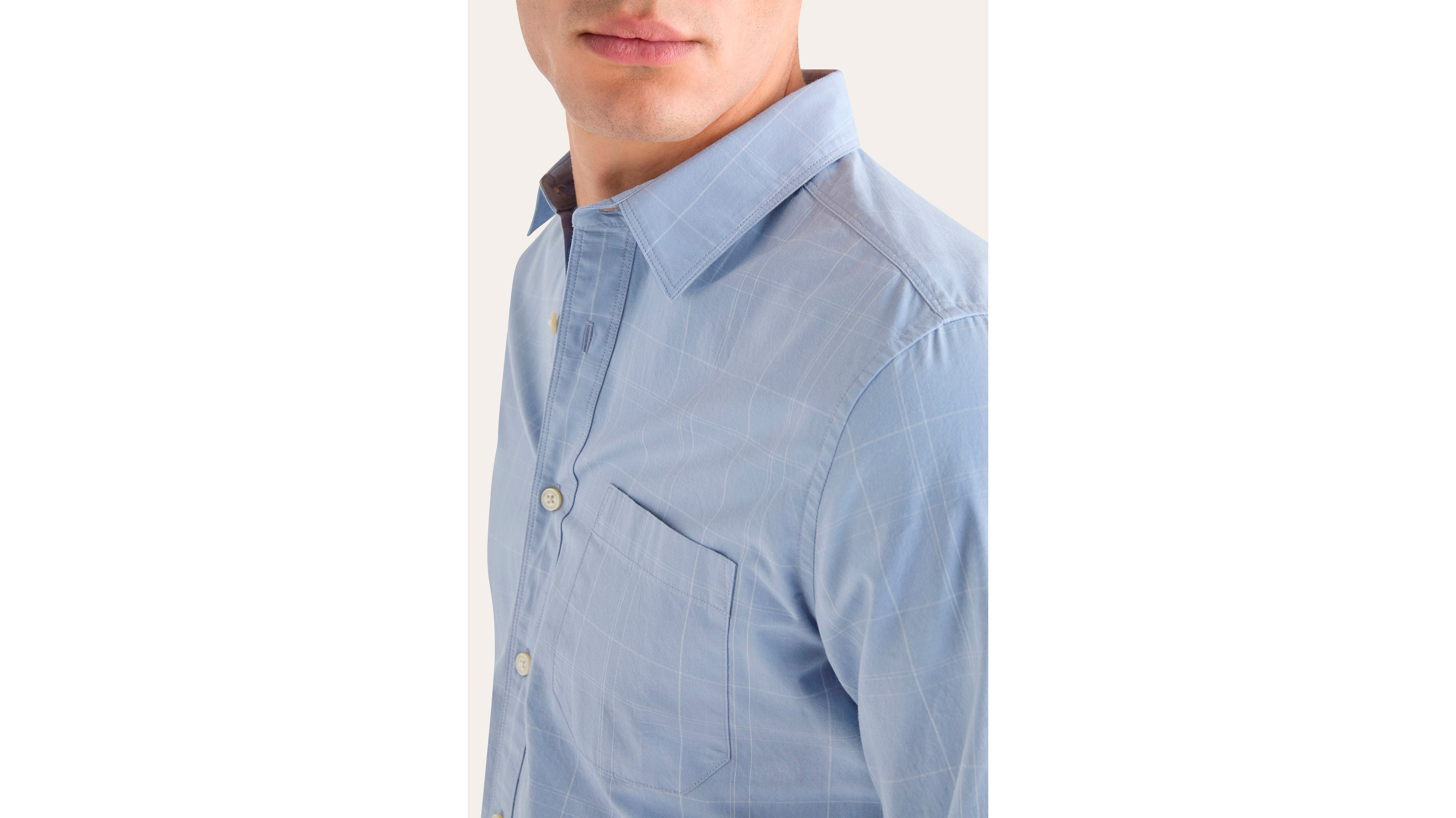 Dockers Ultimate Slim chemise bleue homme