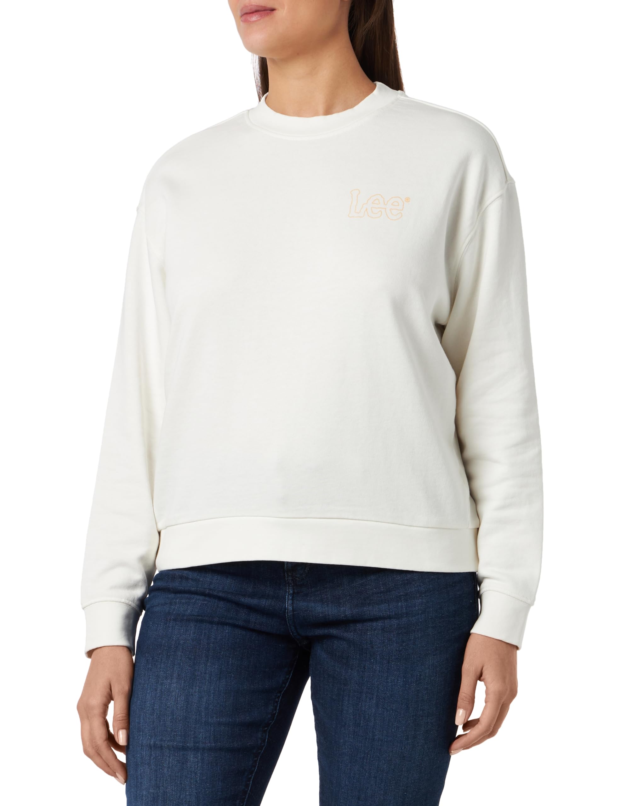 Lee Logo SWS sweat femme taille L écru