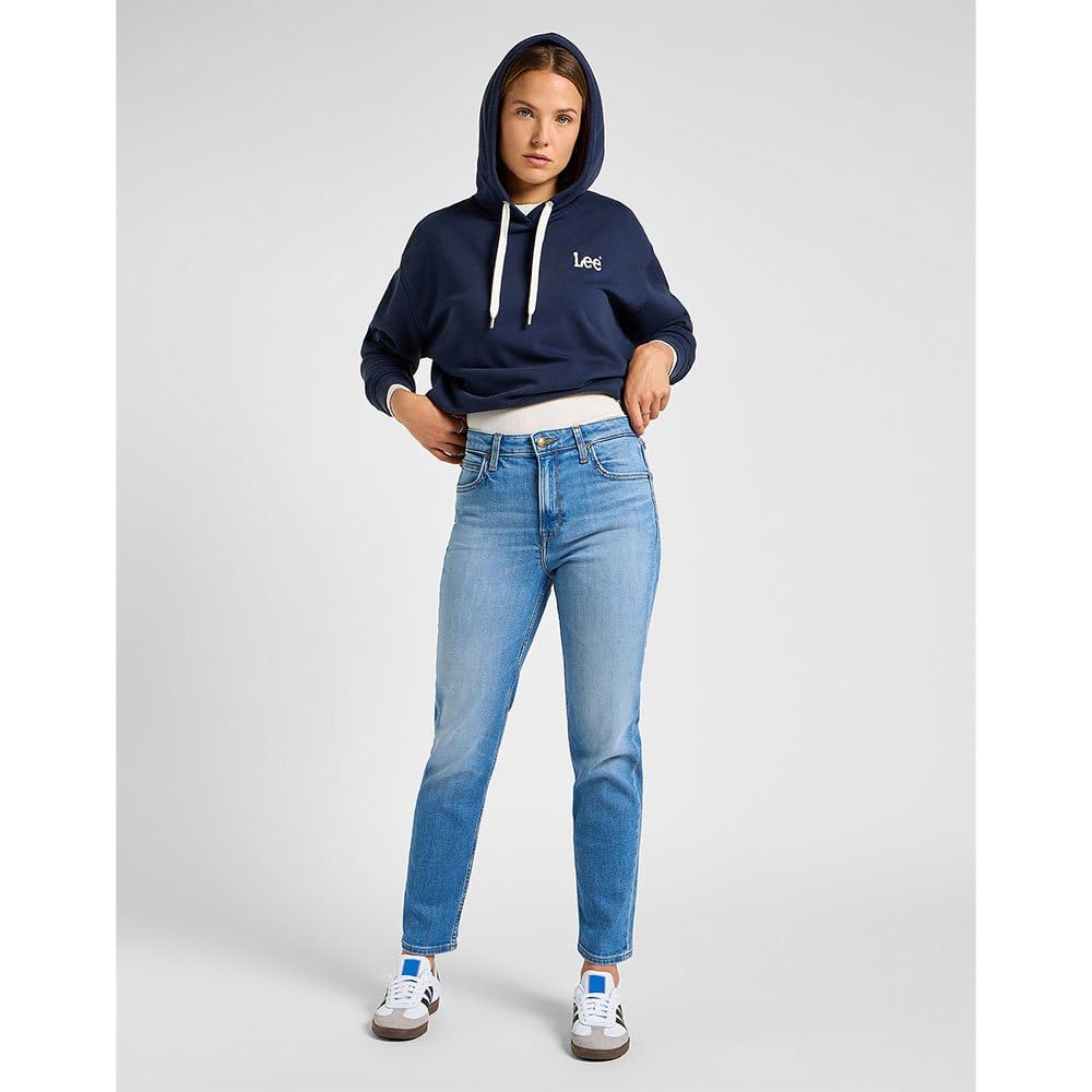 Lee Essential Hoodie sweat femme Mood Indigo à capuche