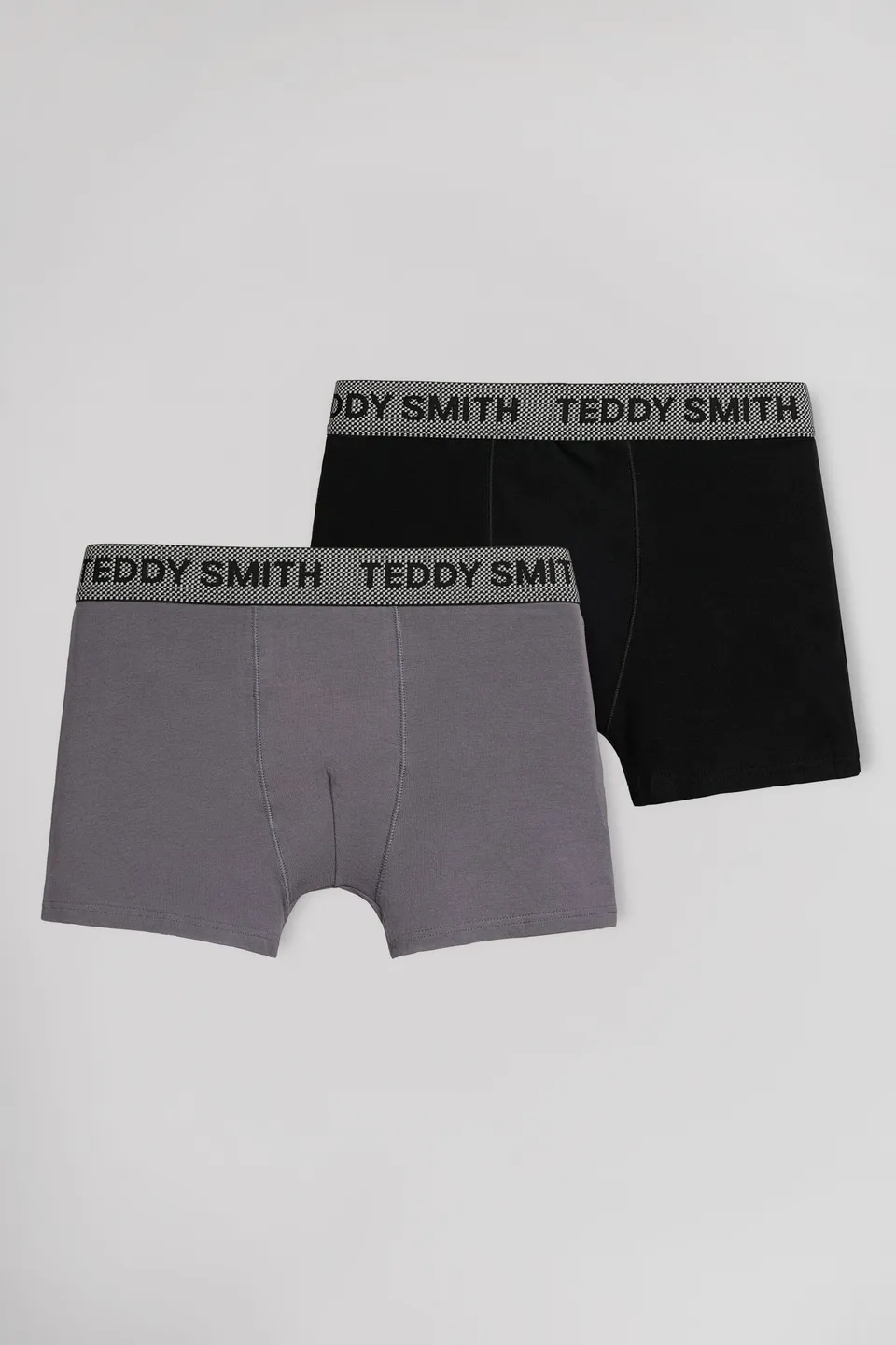 Teddy Smith boxers lot 2 noir anthracite coton homme