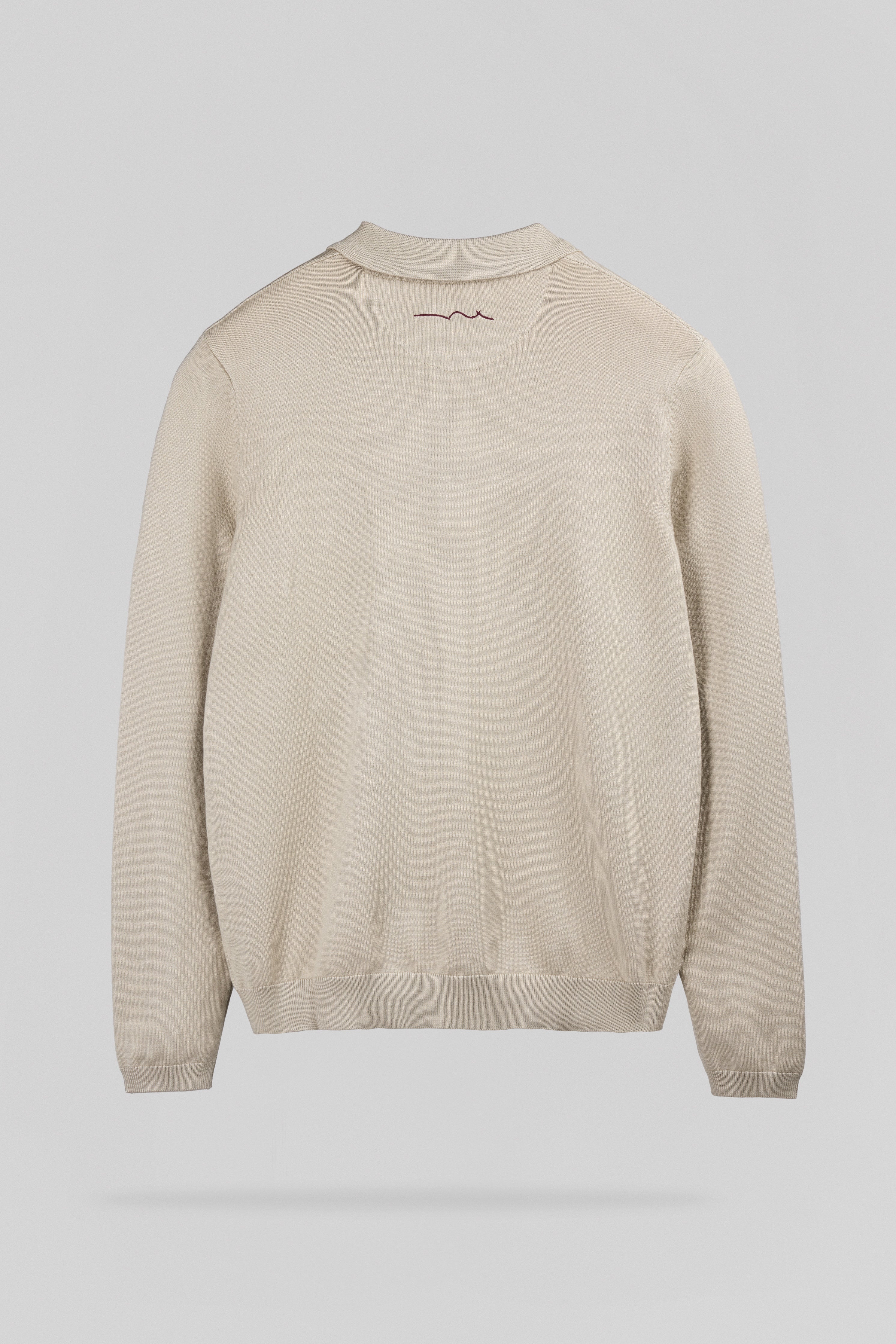 Teddy Smith P-Nitty ML polo manches longues beige coupe droite
