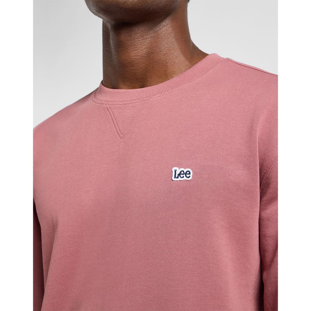 Lee Patch Crew sweat homme Jade Forest col rond coton