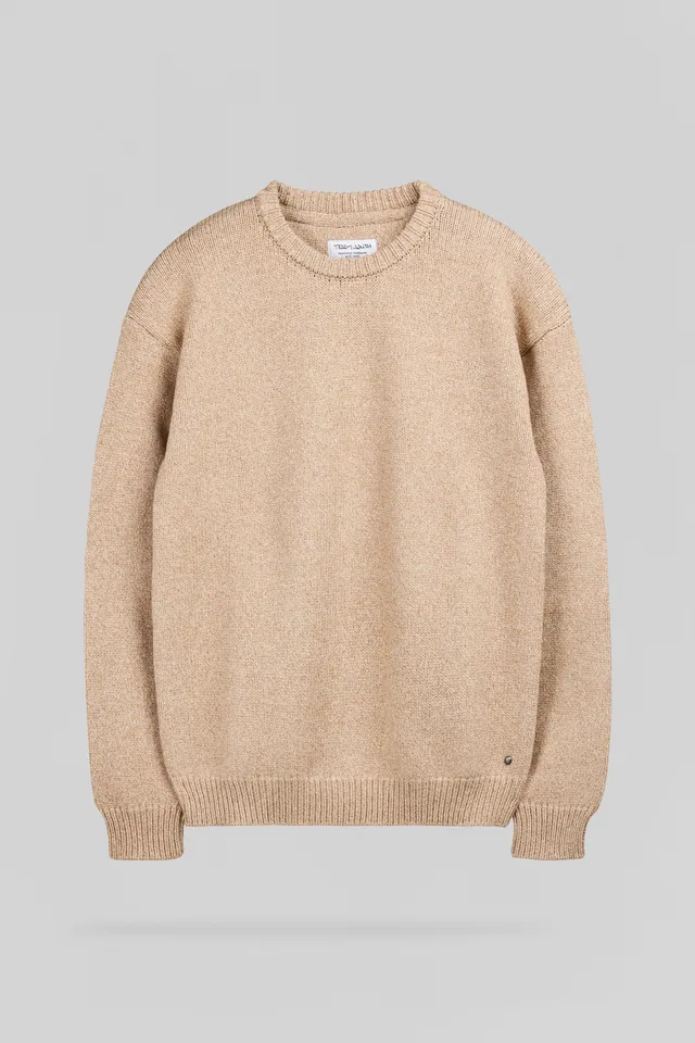 Teddy Smith P-Loic pull beige col rond chiné